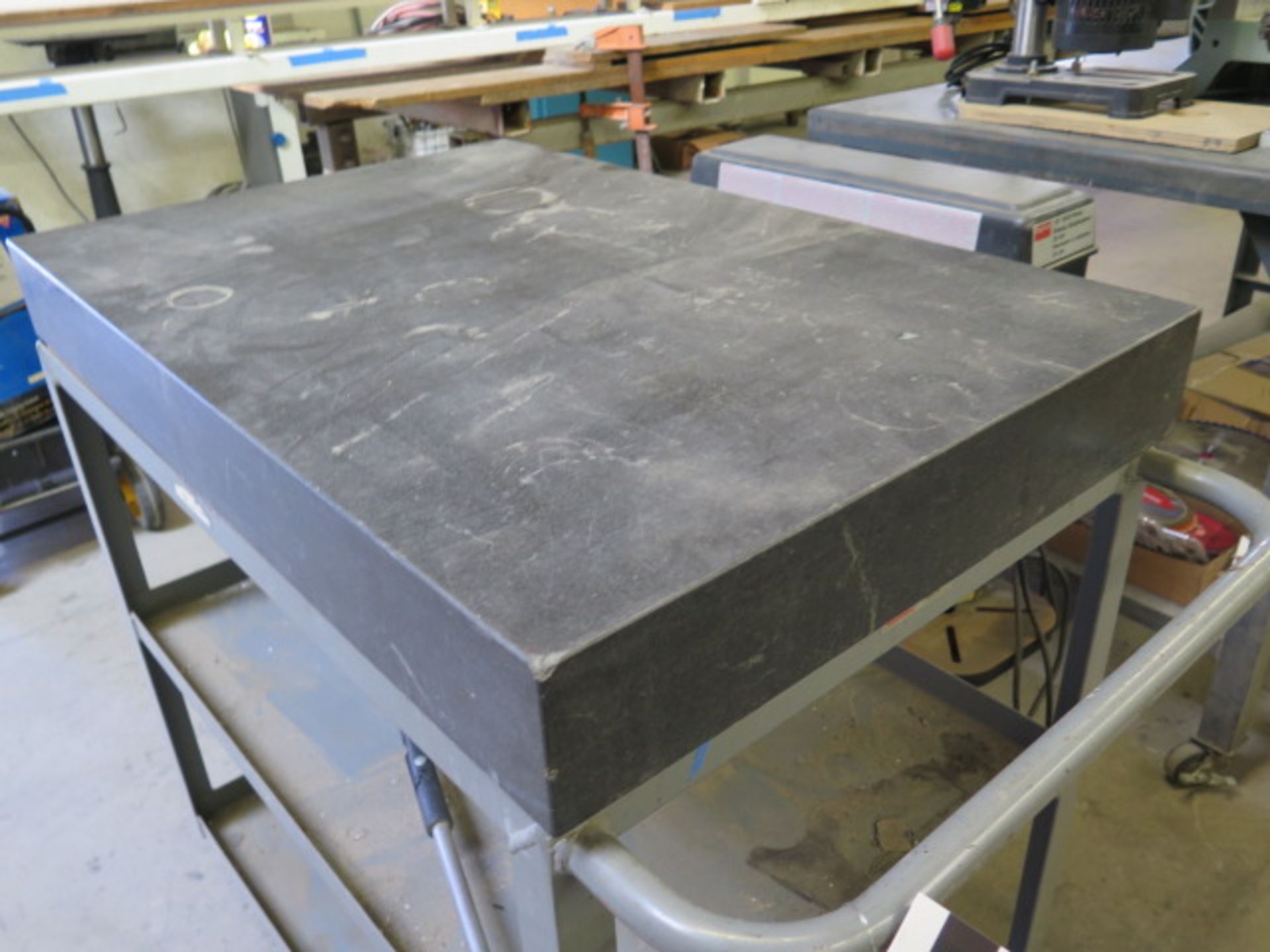 24" x 36" x 4" Granite Surface Plate w/ Cart (SOLD AS-IS - NO WARRANTY) - Image 3 of 5