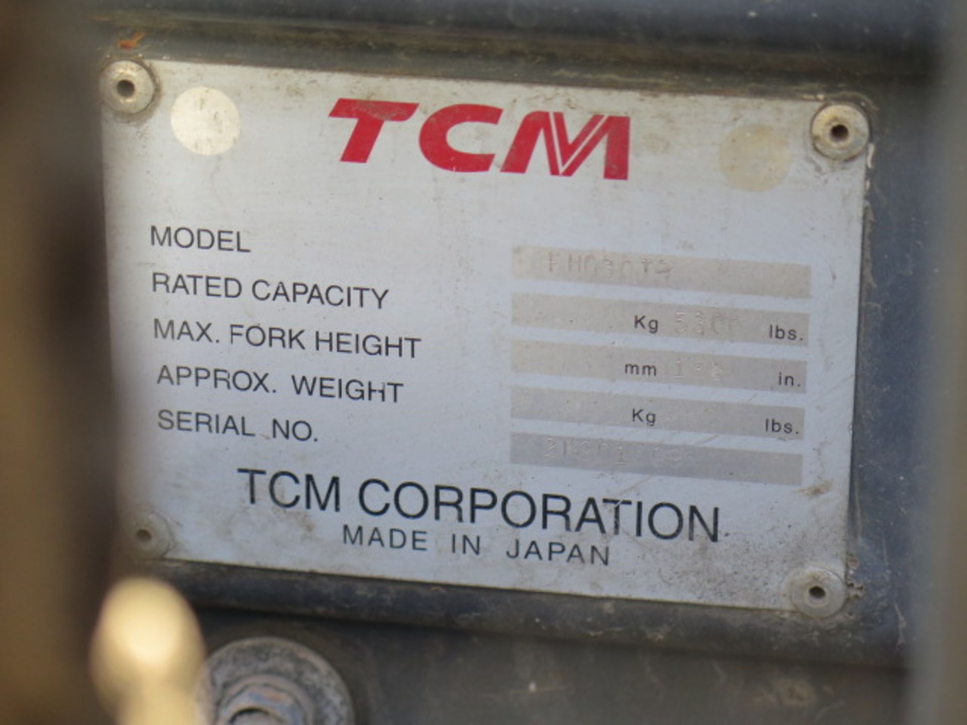TCM FHG30T3 5300 Lb Cap LPG Forklift s/n 2K901009 w/ 3-Stage Mast, 189" Lift Height, Side Shift, 4th - Image 15 of 15