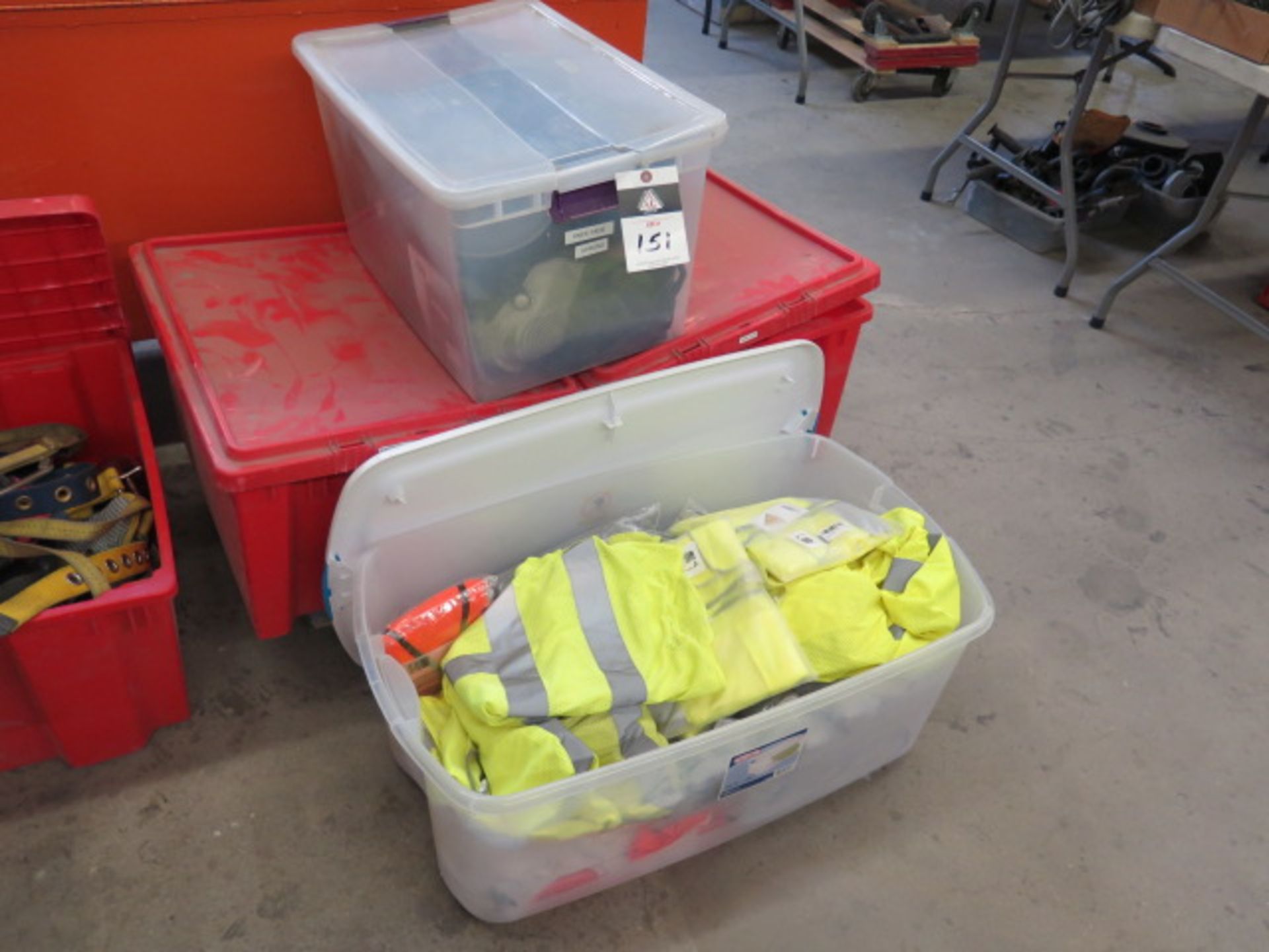 Hard Hats, Safety Vests and Knee Pads (SOLD AS-IS - NO WARRANTY)