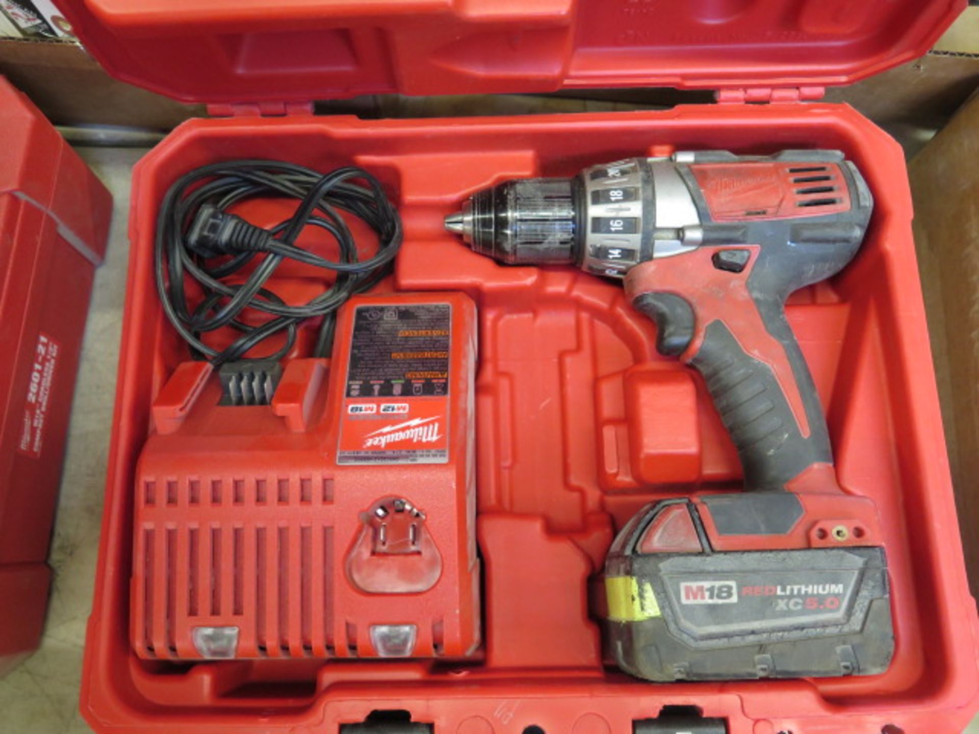 Milwaukee 18Volt Drill Kits (2) w/ Chargers (SOLD AS-IS - NO WARRANTY) - Image 5 of 5