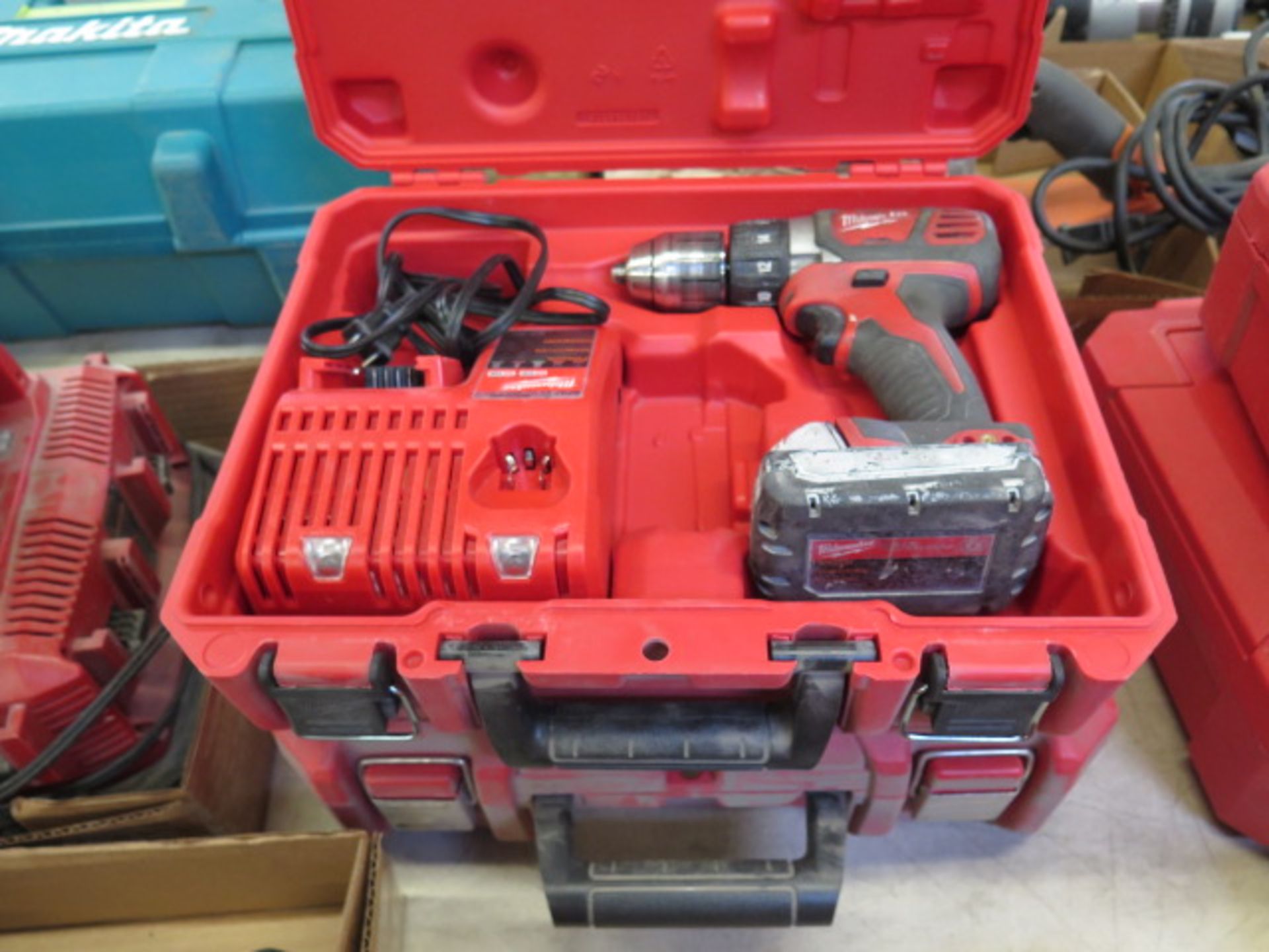 Milwaukee 18Volt Drill Kits (2) w/ Chargers (SOLD AS-IS - NO WARRANTY) - Image 2 of 5