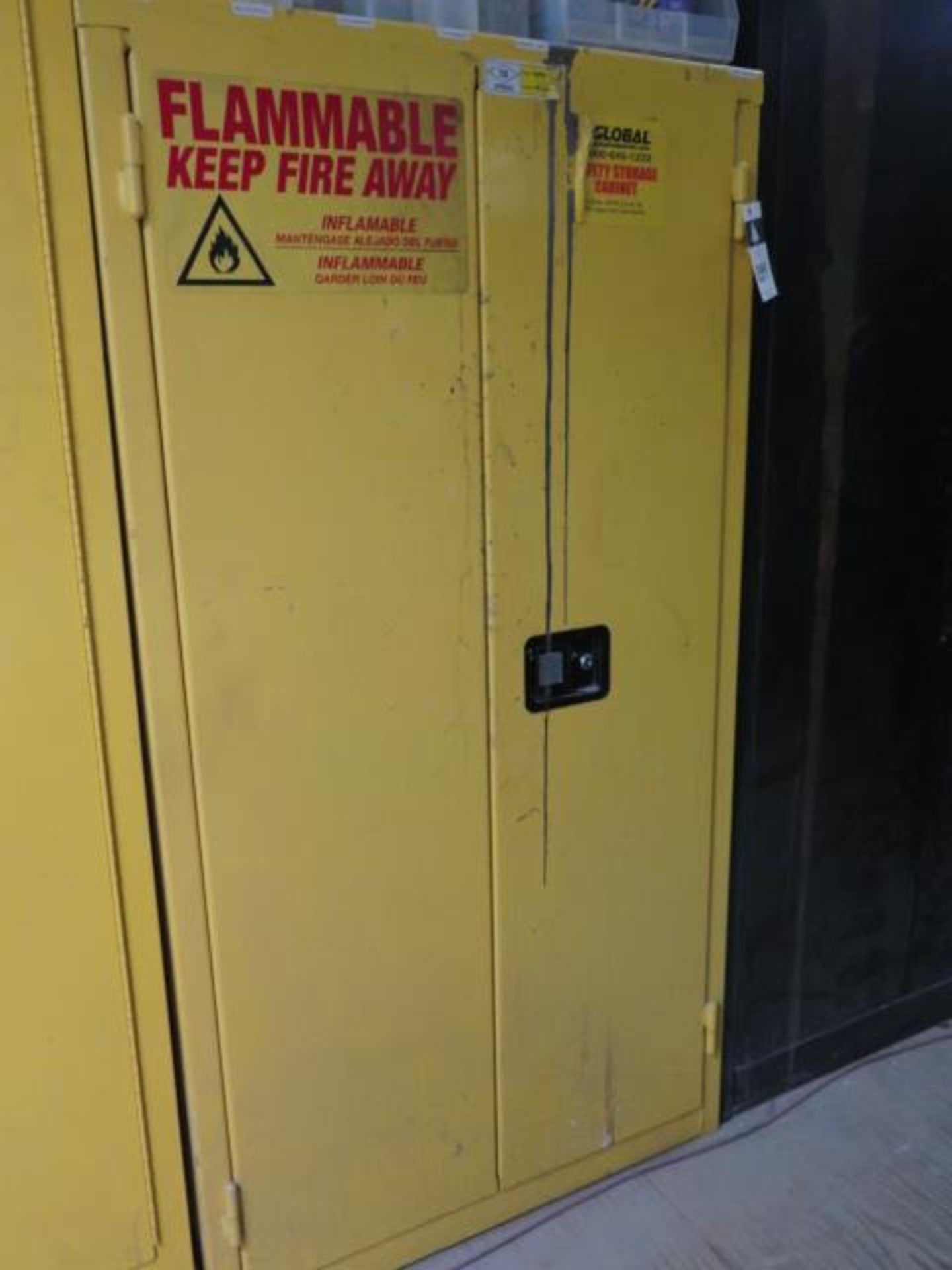 Global Flammables Storage Cabinet (NO FLUIDS) (SOLD AS-IS - NO WARRANTY)