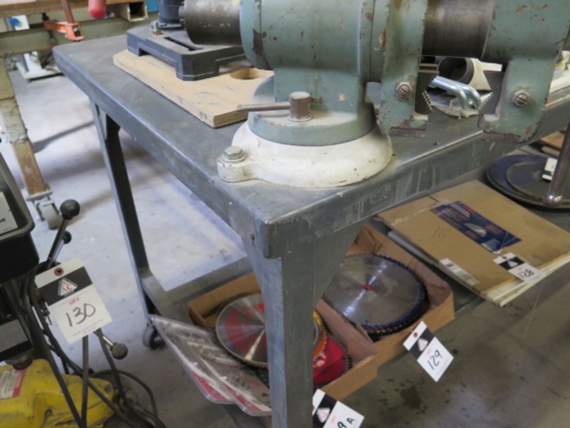 36" x 72" Rolling Steel Table w/ 5" Bench Vise (SOLD AS-IS - NO WARRANTY) - Image 2 of 7
