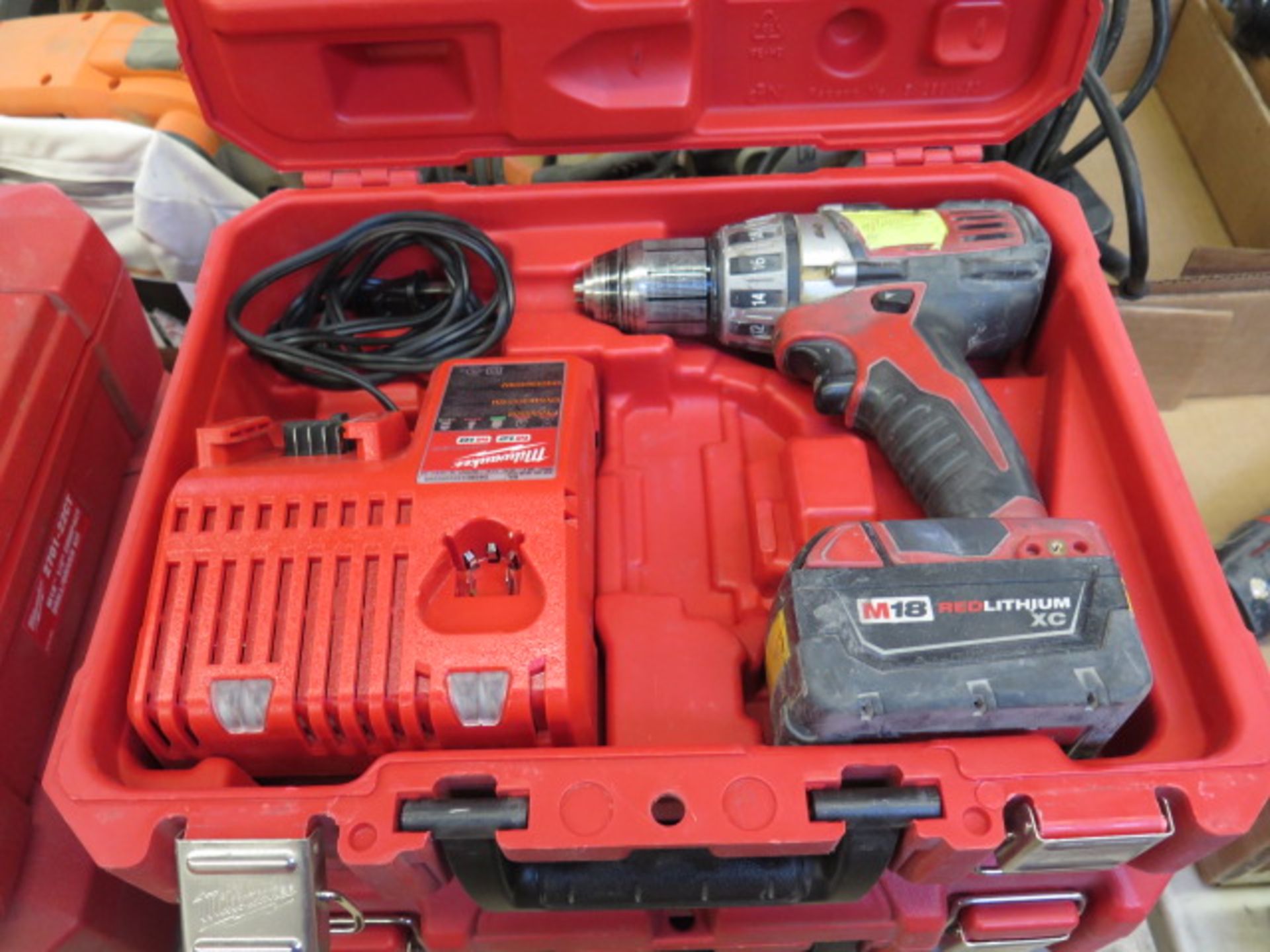 Milwaukee 18Volt Drill Kits (2) w/ Chargers (SOLD AS-IS - NO WARRANTY) - Image 2 of 5