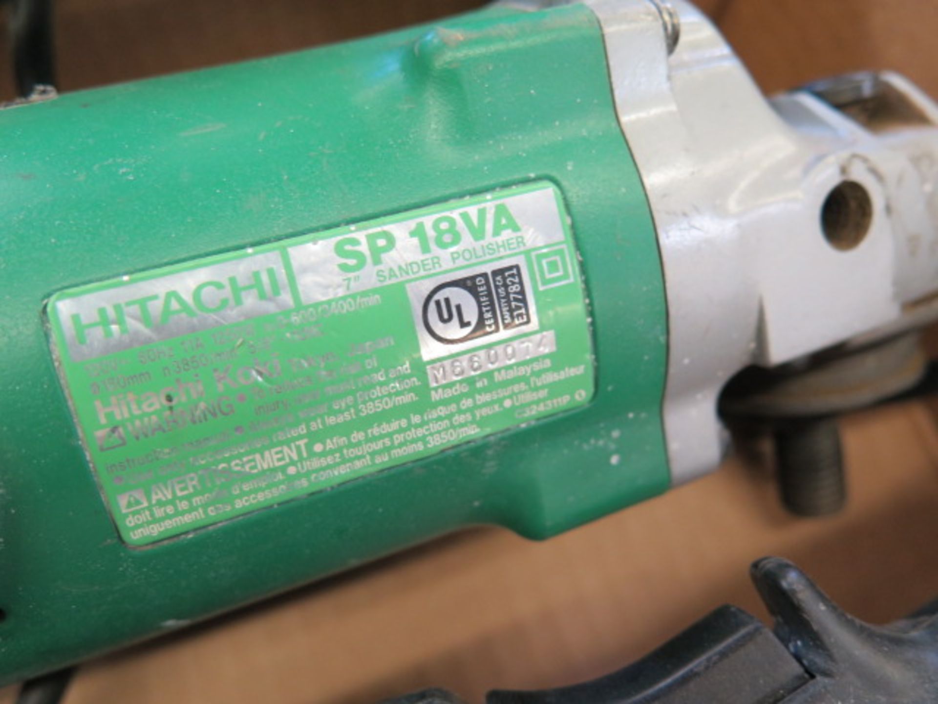 Hitachi SP18VA Angle Grinders (2) (SOLD AS-IS - NO WARRANTY) - Image 5 of 5