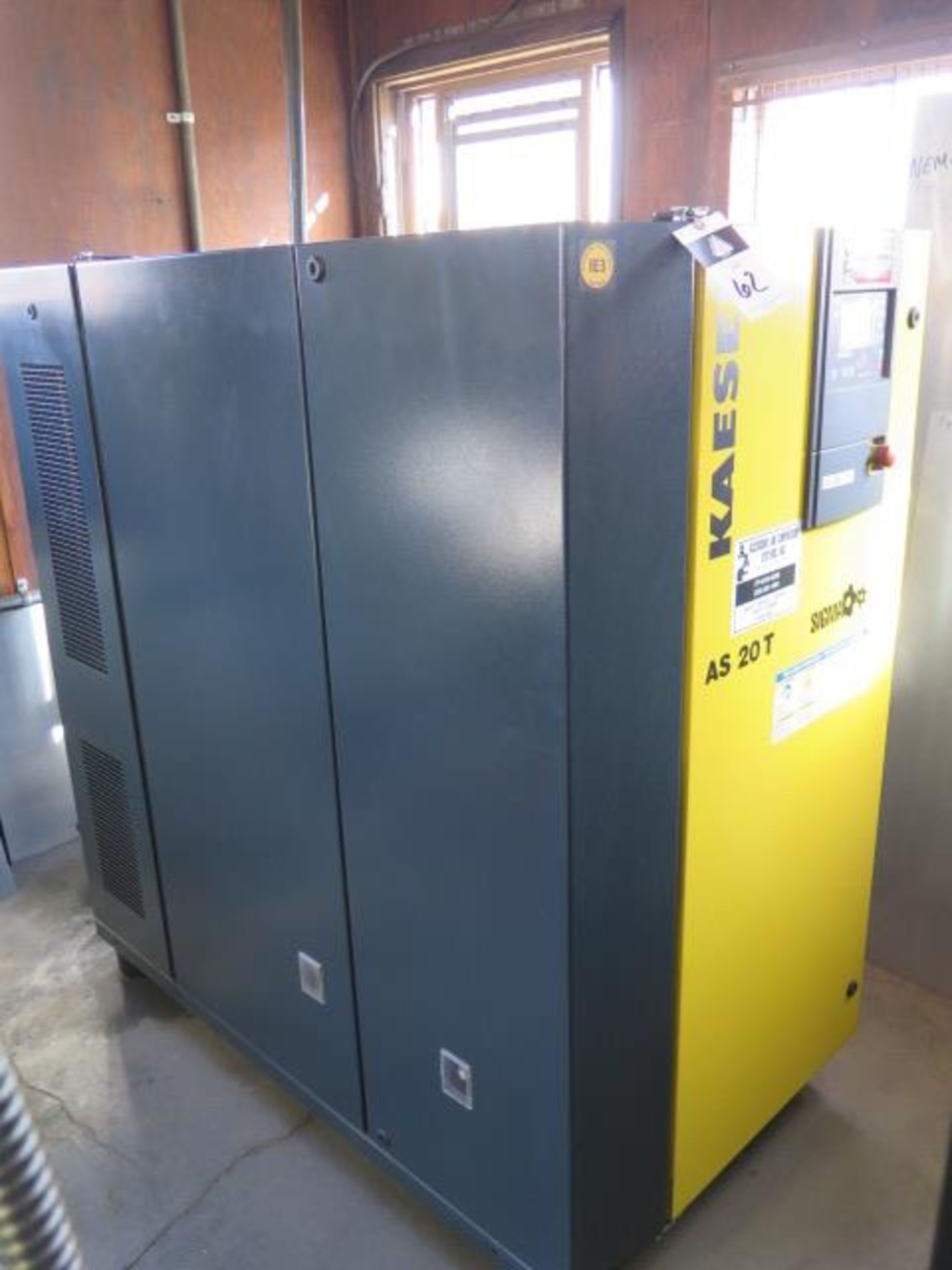 2018 Kaeser AS20T Sigma 20Hp Rotary Air Compressor s/n 1096 w/ Kaeser Digital Controls, SOLD AS IS