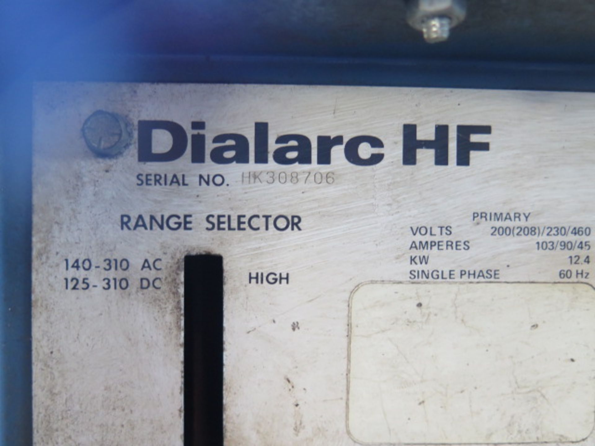 Miller Dialarc HF AC/DC Gas Tungsten or Shielded Arc Welding Power Source w/ Miller SOLD AS IS - Image 5 of 5