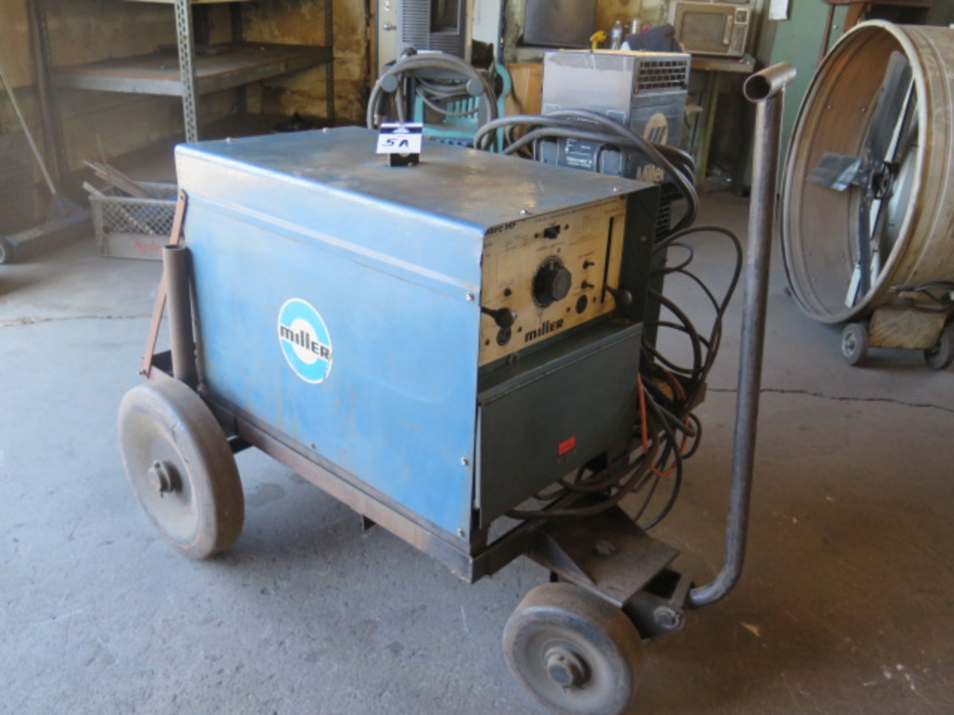 Miller Dialarc HF AC/DC Gas Tungsten or Shielded Arc Welding Power Source w/ Miller SOLD AS IS - Image 2 of 5