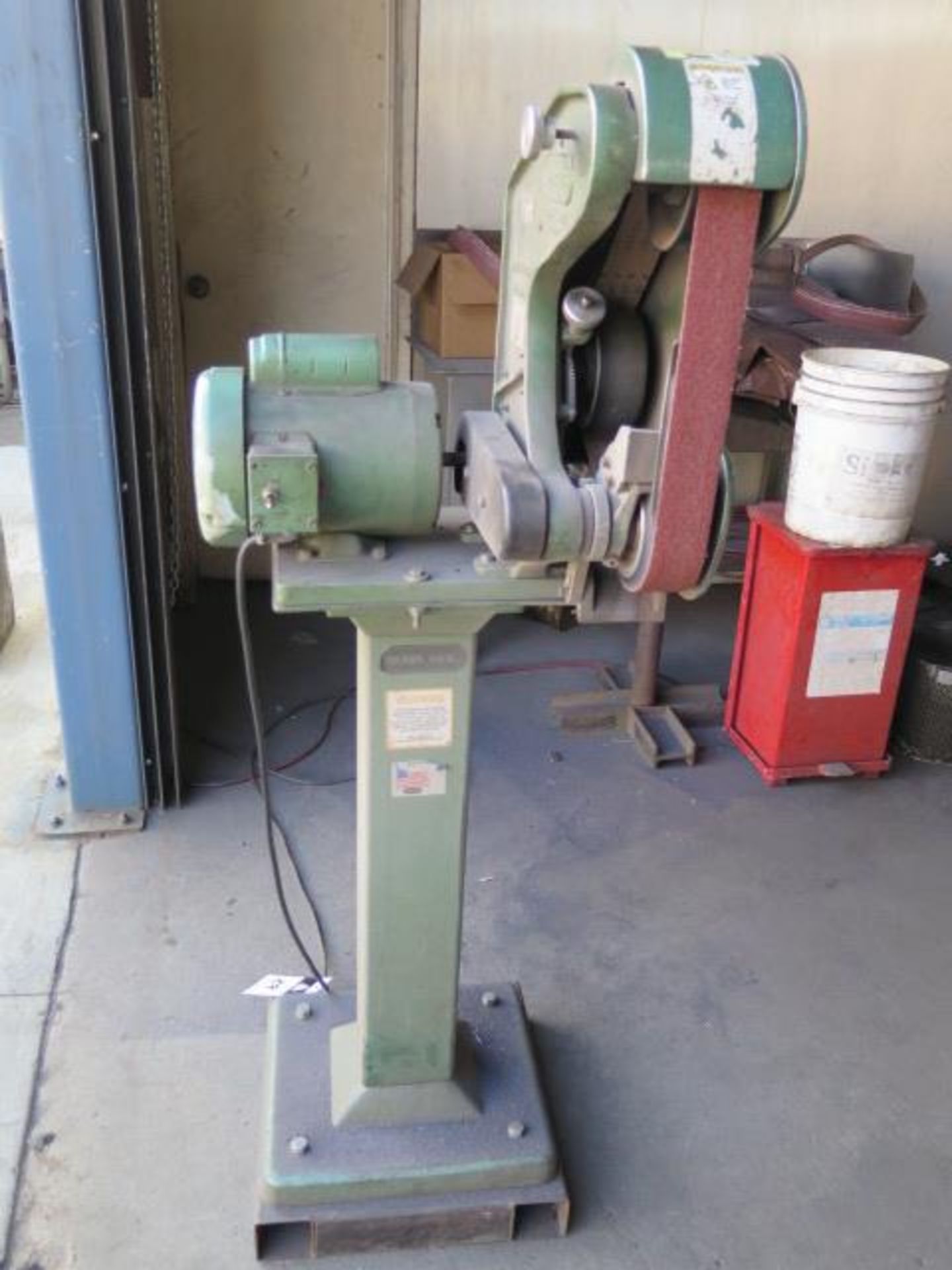 Burr King mdl. 482 2” Pedestal Belt Sander (SOLD AS-IS - NO WARRANTY)