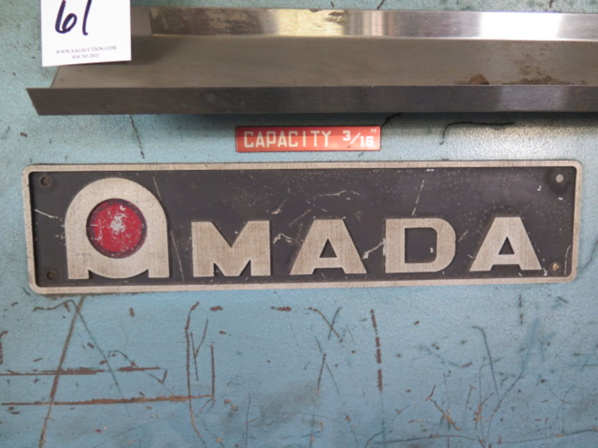 Amada M-4045 0.177” x 157” Power Shear s/n 4045089 w/ Amada Controls and Back Gauging, SOLD AS IS - Image 7 of 9