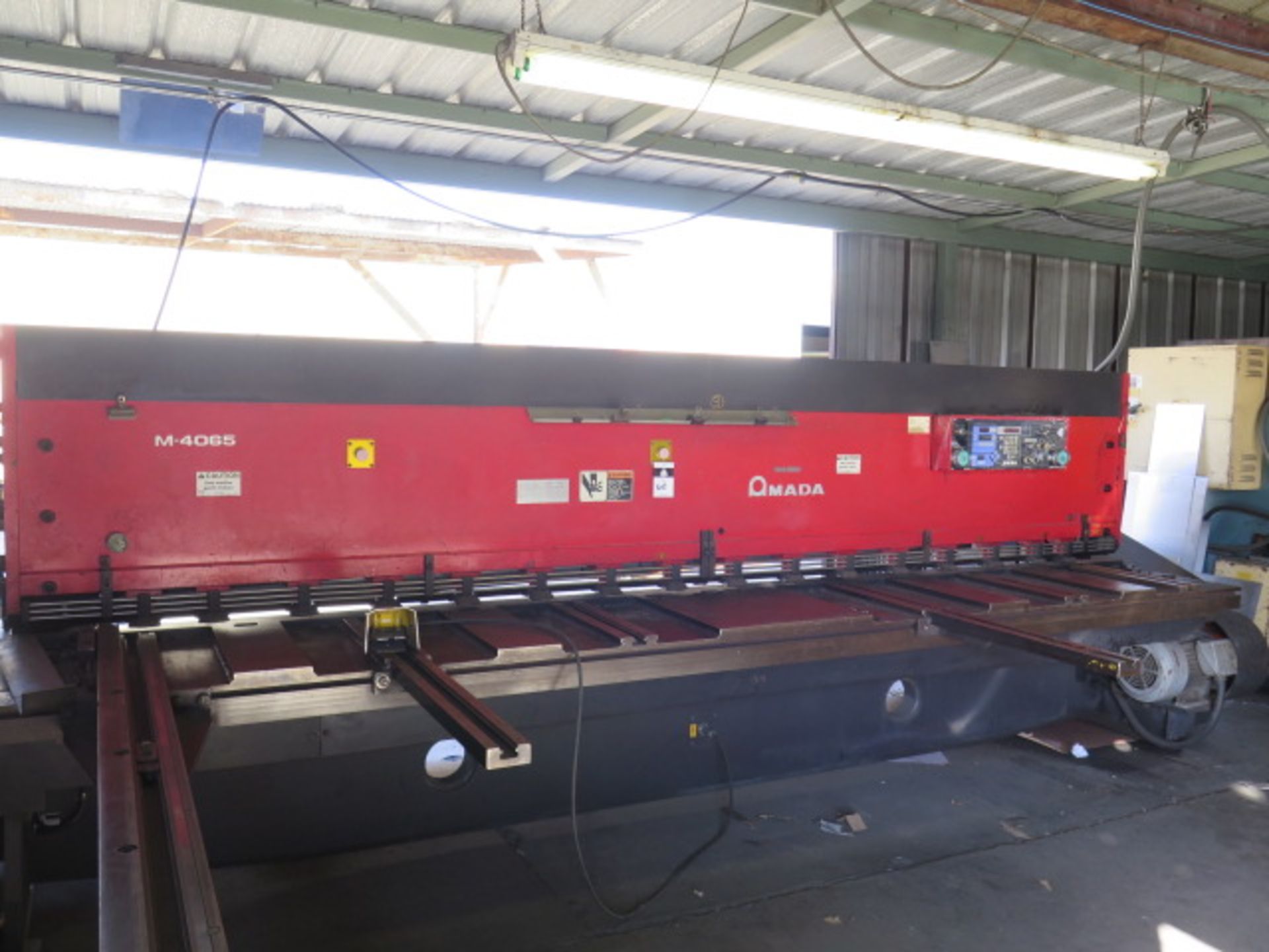 1998 Amada M-4065 ¼” x 161” Power Shear s/n 40650172 T-44 w/ Amada Digital Controls, SOLD AS IS