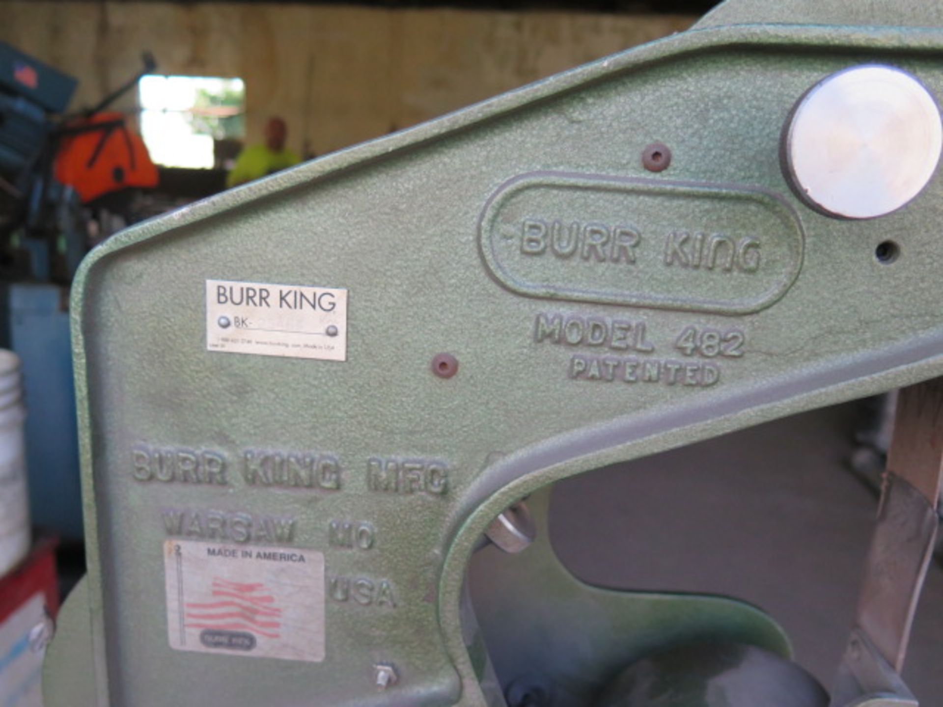 Burr King mdl. 482 2” Pedestal Belt Sander (SOLD AS-IS - NO WARRANTY) - Image 5 of 5