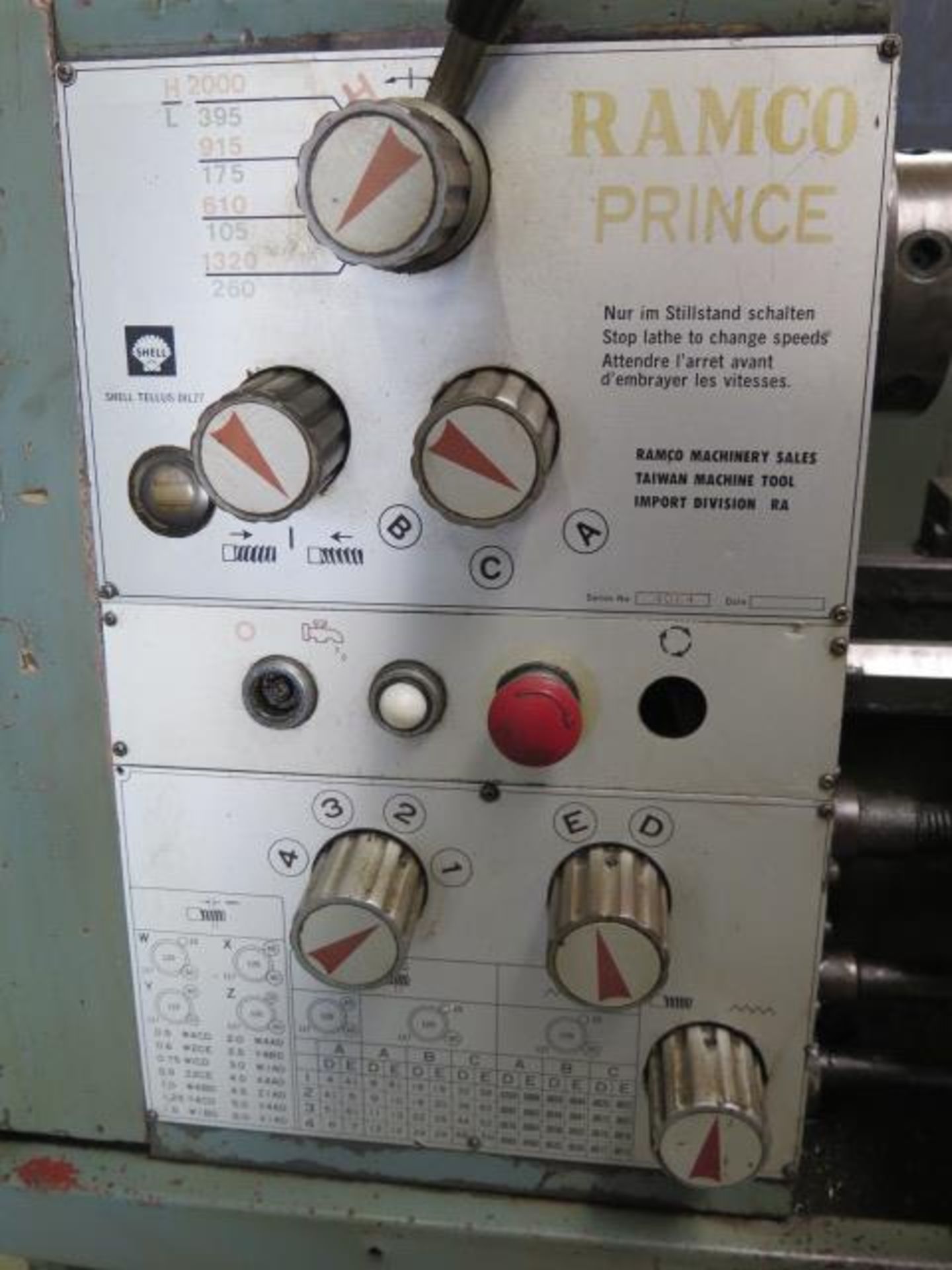 Ramco "Prince" 11" x 30" Geared Head Lathe s/n 4064 w/ 105-2000 RPM, Inch/mm Threading, Tailstock, - Image 5 of 17