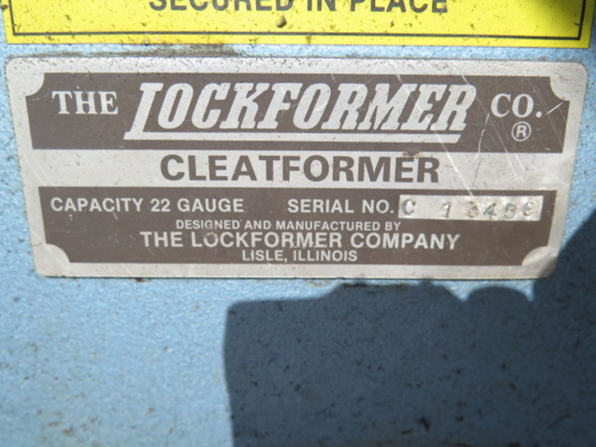 Lockformer Cleatformer 22GA 9-Roll Roll Former s/n C13459 (SOLD AS-IS - NO WARRANTY) - Image 3 of 6