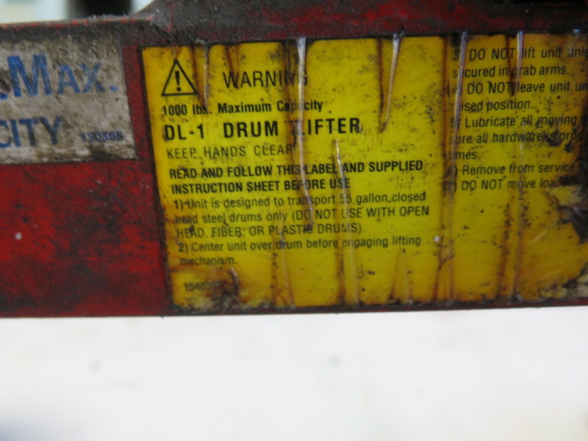 Drum Lifter (SOLD AS-IS - NO WARRANTY) - Image 4 of 4