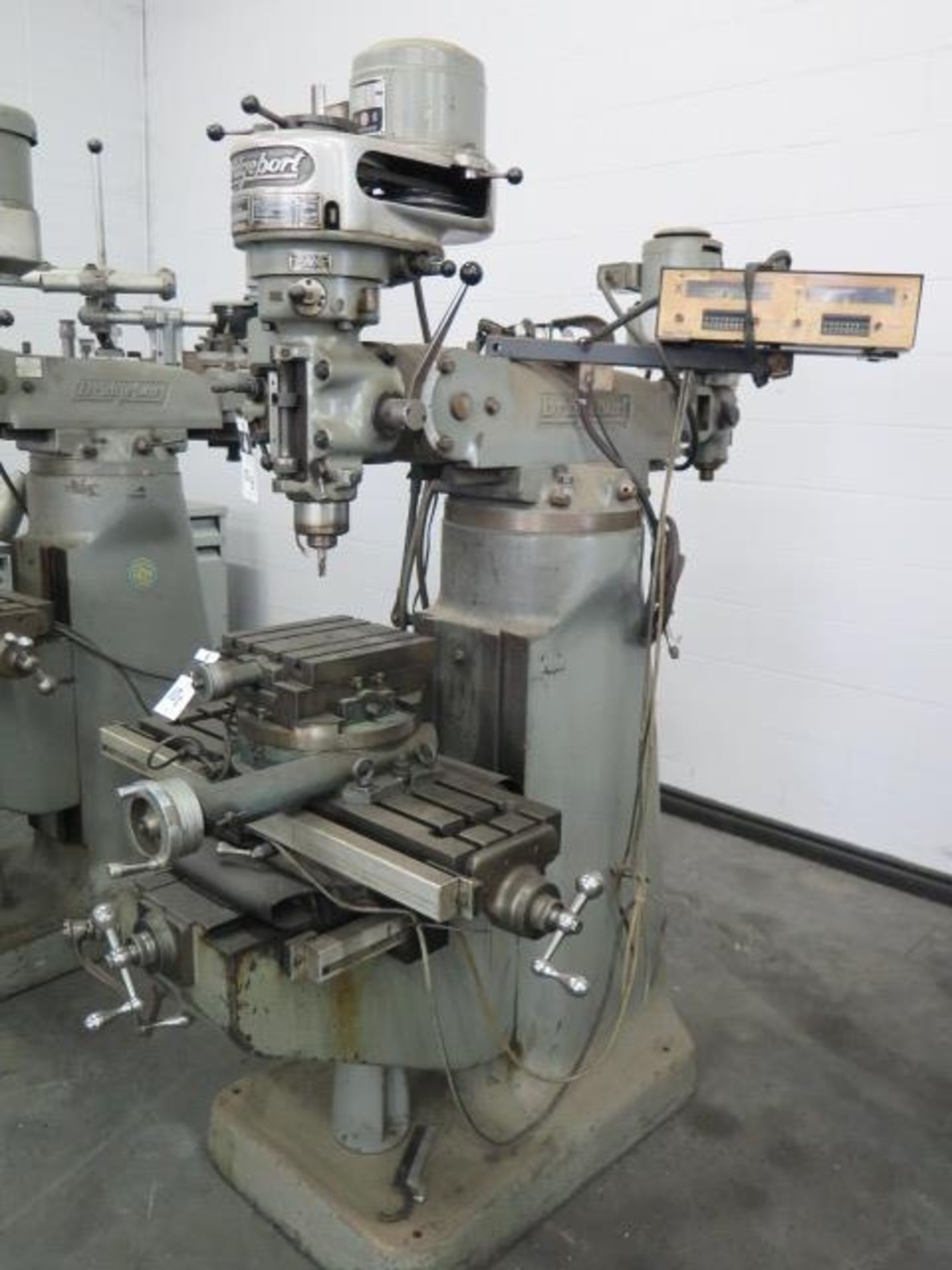 Bridgeport Vertical Mill s/n 88019 w/ Heidenhain DRO, 1Hp Motor, 80-2720 RPM, 8-Speeds, SOLD AS IS - Image 2 of 13