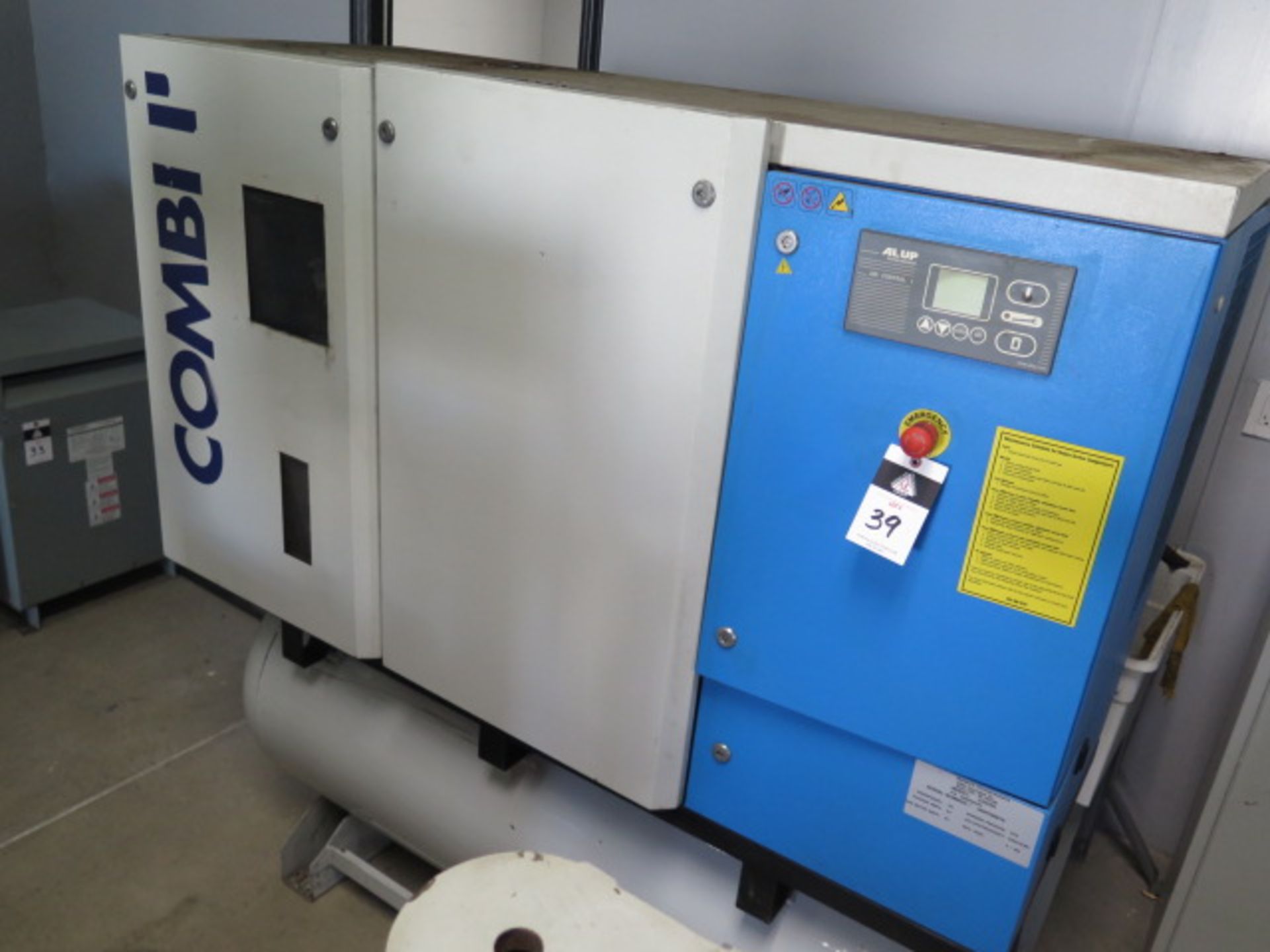 Alup COMBI II mdl. C25255 25Hp Rotary Air Comp s/n HOP250016 w/ Alup Digital Controls, SOLD AS IS