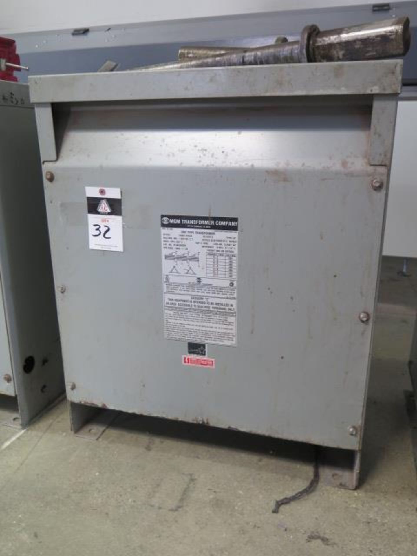 MGM 45kVA Transformer 480-240/120 (SOLD AS-IS - NO WARRANTY)