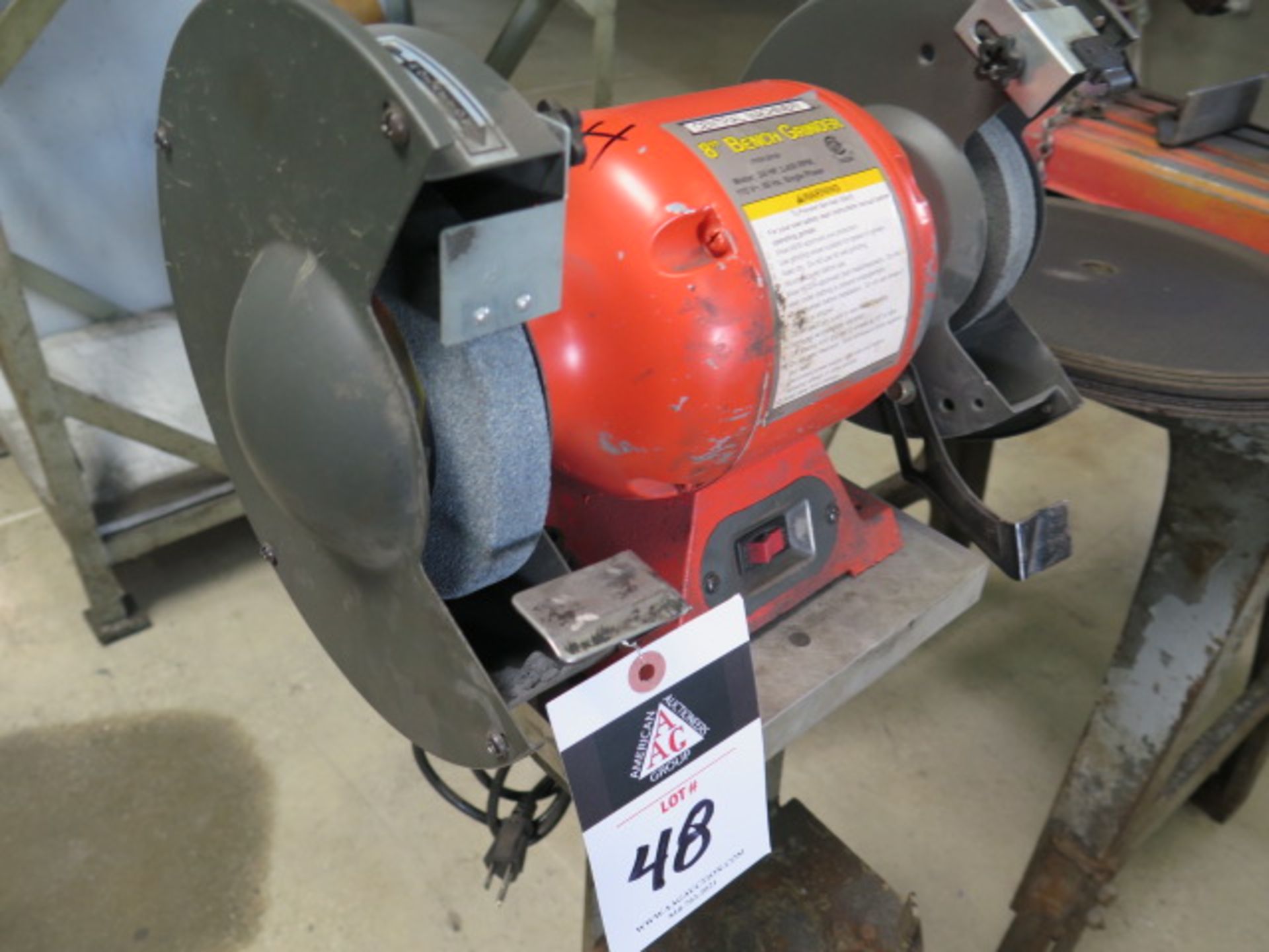 Central Machinery 8” Pedestal Grinder (SOLD AS-IS - NO WARRANTY) - Image 3 of 5