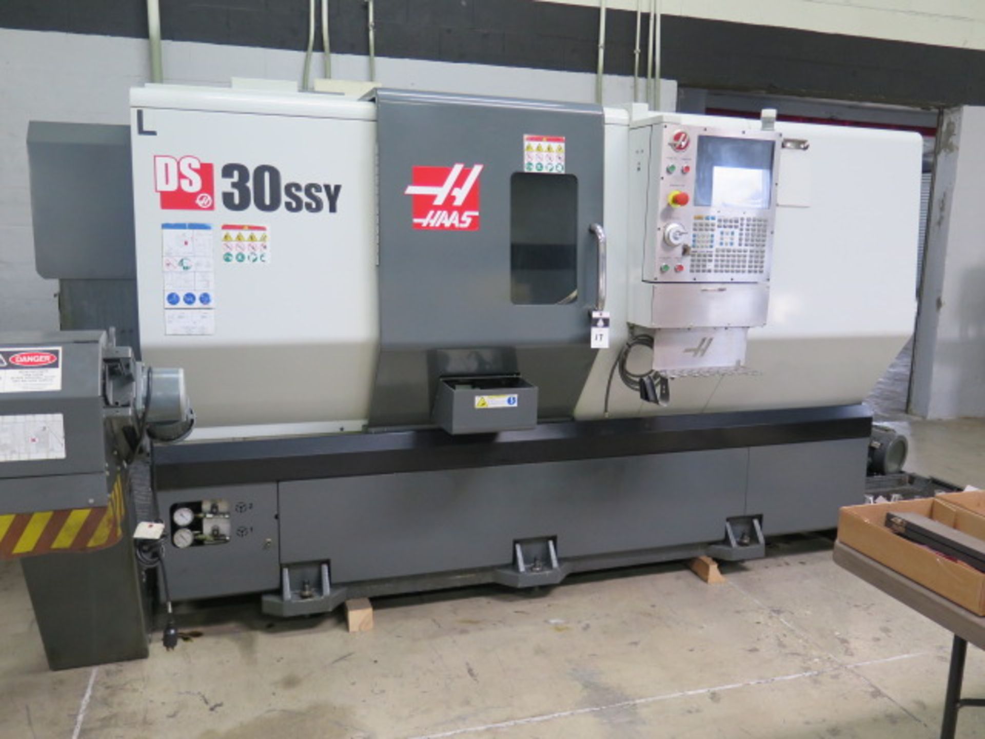 2017 Haas DS-30SSY Dual Spindle Y-Axis CNC Turning Center s/n 3107553 w/ Haas Controls, SOLD AS IS