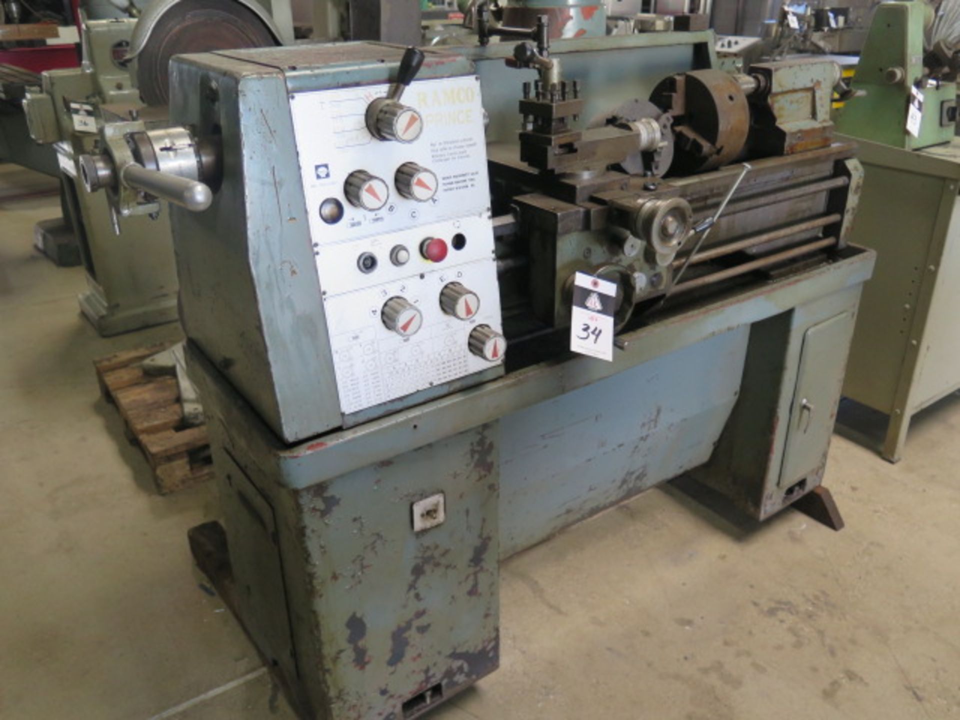 Ramco "Prince" 11" x 30" Geared Head Lathe s/n 4064 w/ 105-2000 RPM, Inch/mm Threading, Tailstock, - Image 2 of 17
