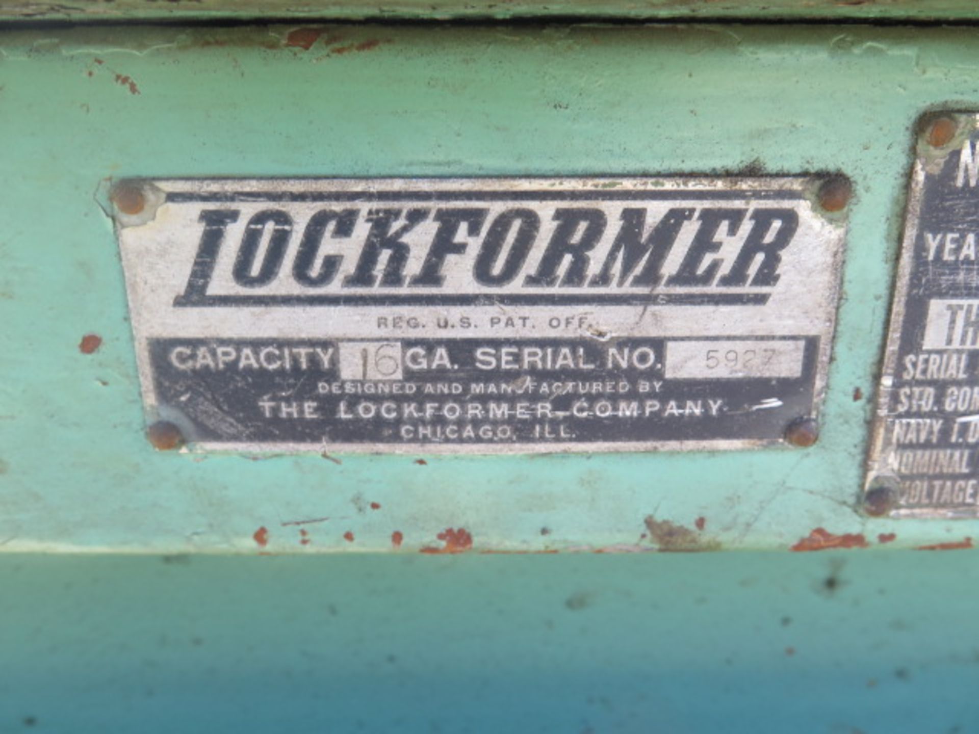 Lockformer 16GA 7-Roll Roll Former s/n 5927 (SOLD AS-IS - NO WARRANTY) - Image 3 of 6