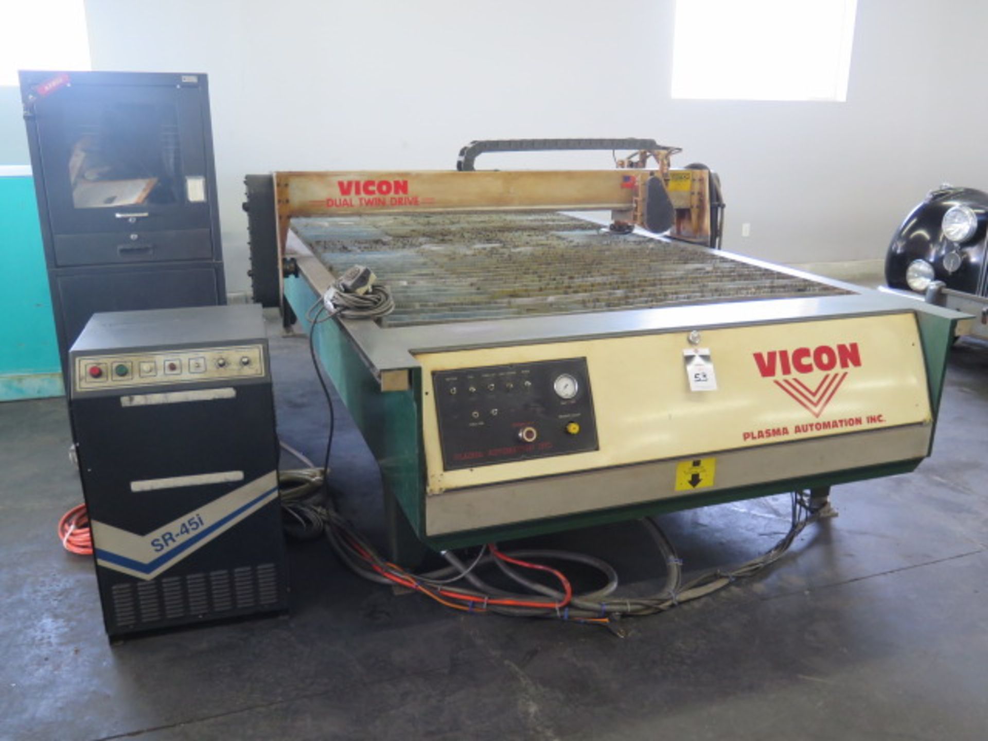 Vicon Plasma Automation 5’ x 10’ CNC Plasma Table w/ Corsair AX850 Controls, SOLD AS IS