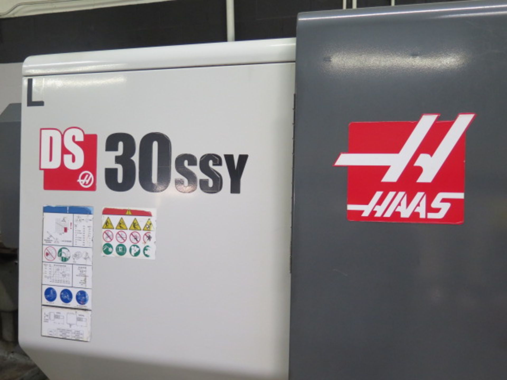 2017 Haas DS-30SSY Dual Spindle Y-Axis CNC Turning Center s/n 3107553 w/ Haas Controls, SOLD AS IS - Image 3 of 22