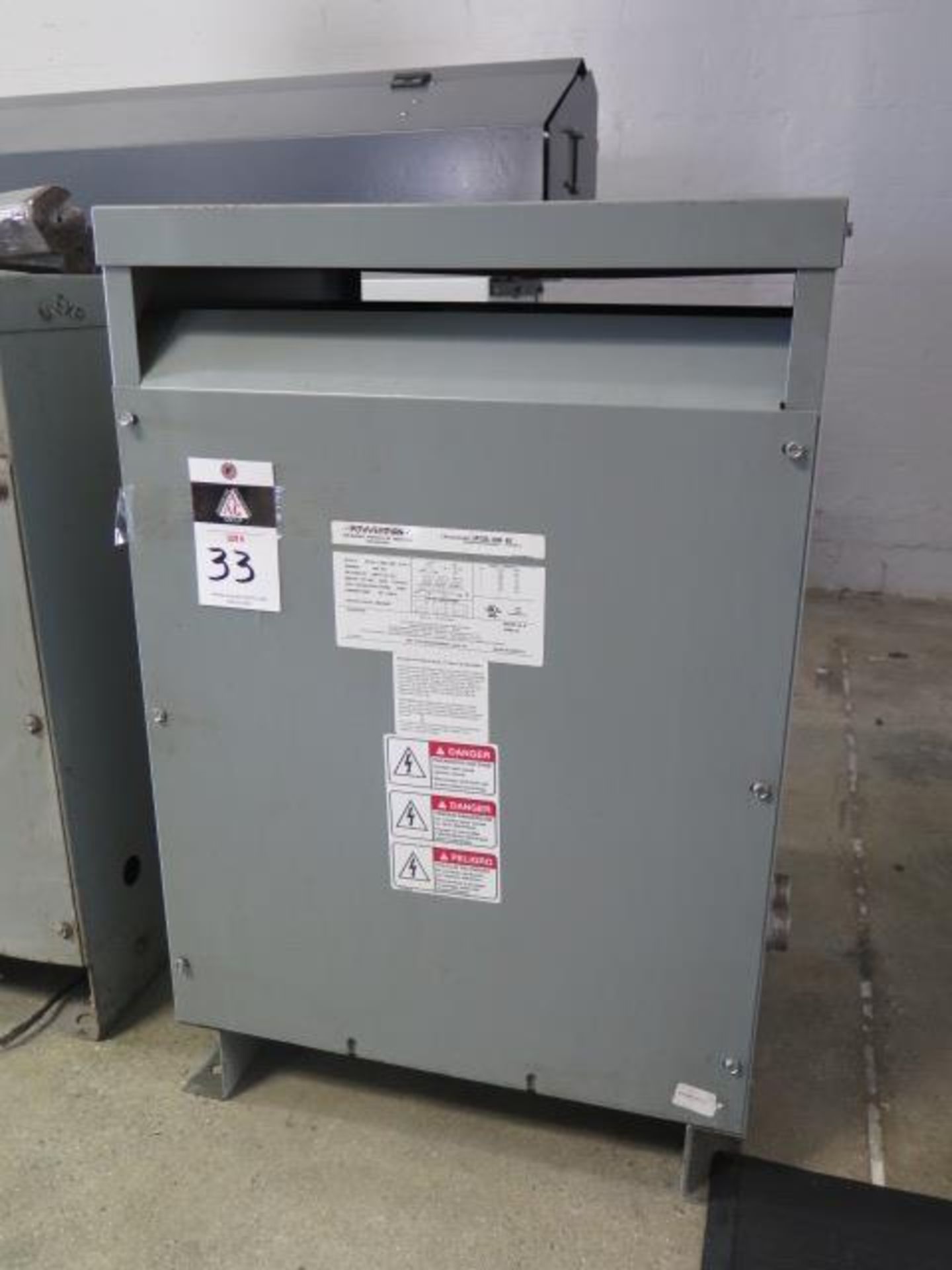 Powertran 30kVA Transformer 240-208Y/120 (SOLD AS-IS - NO WARRANTY)