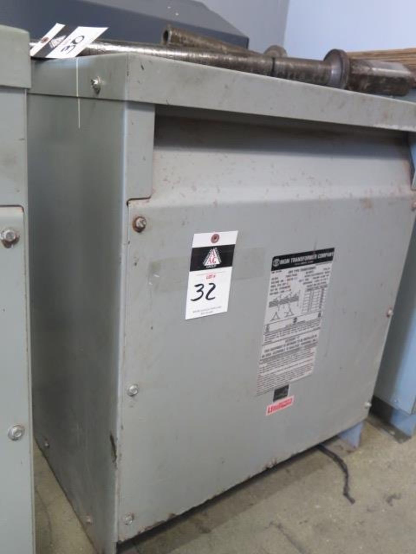 MGM 45kVA Transformer 480-240/120 (SOLD AS-IS - NO WARRANTY) - Image 2 of 3