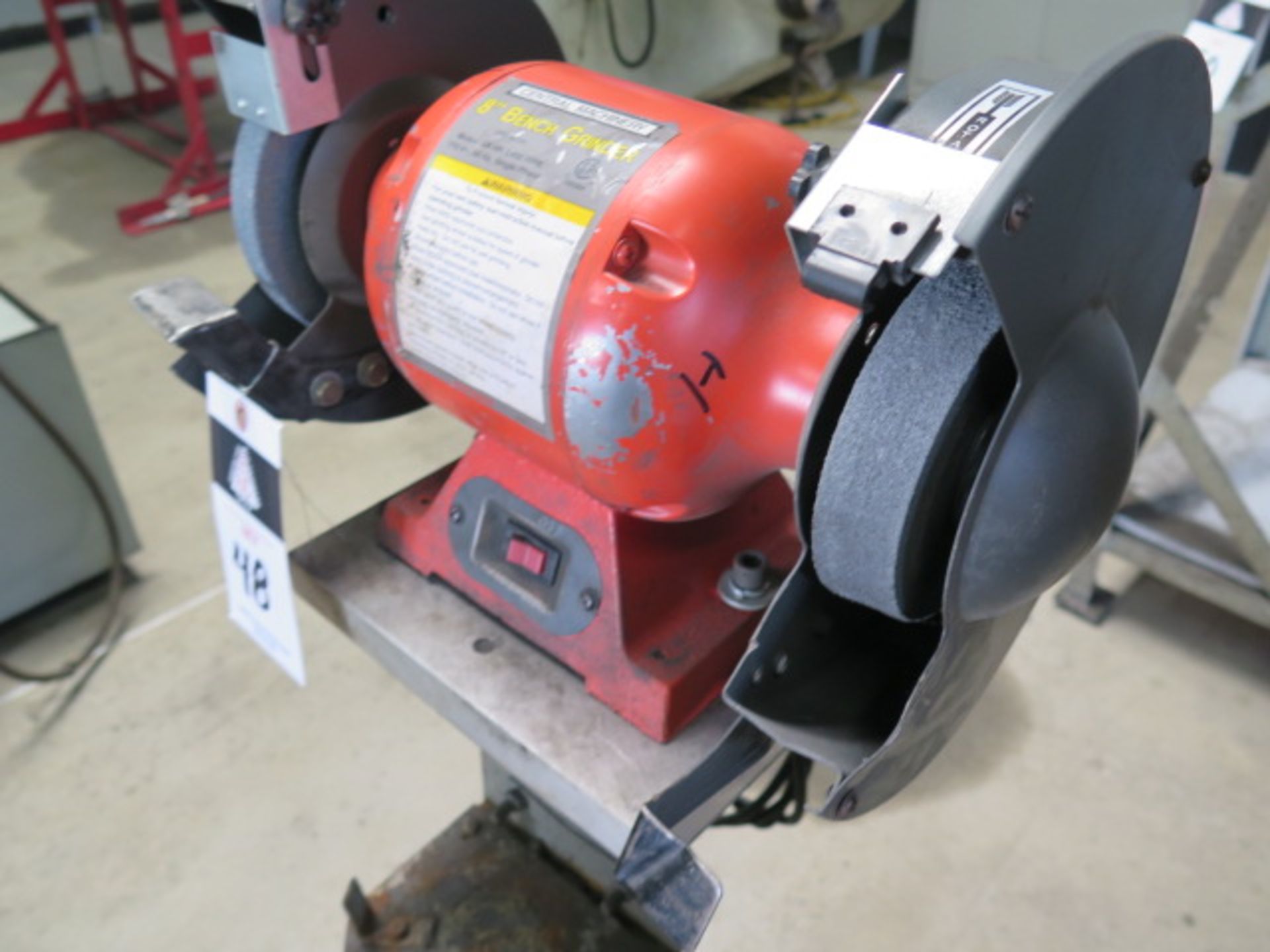 Central Machinery 8” Pedestal Grinder (SOLD AS-IS - NO WARRANTY) - Image 4 of 5