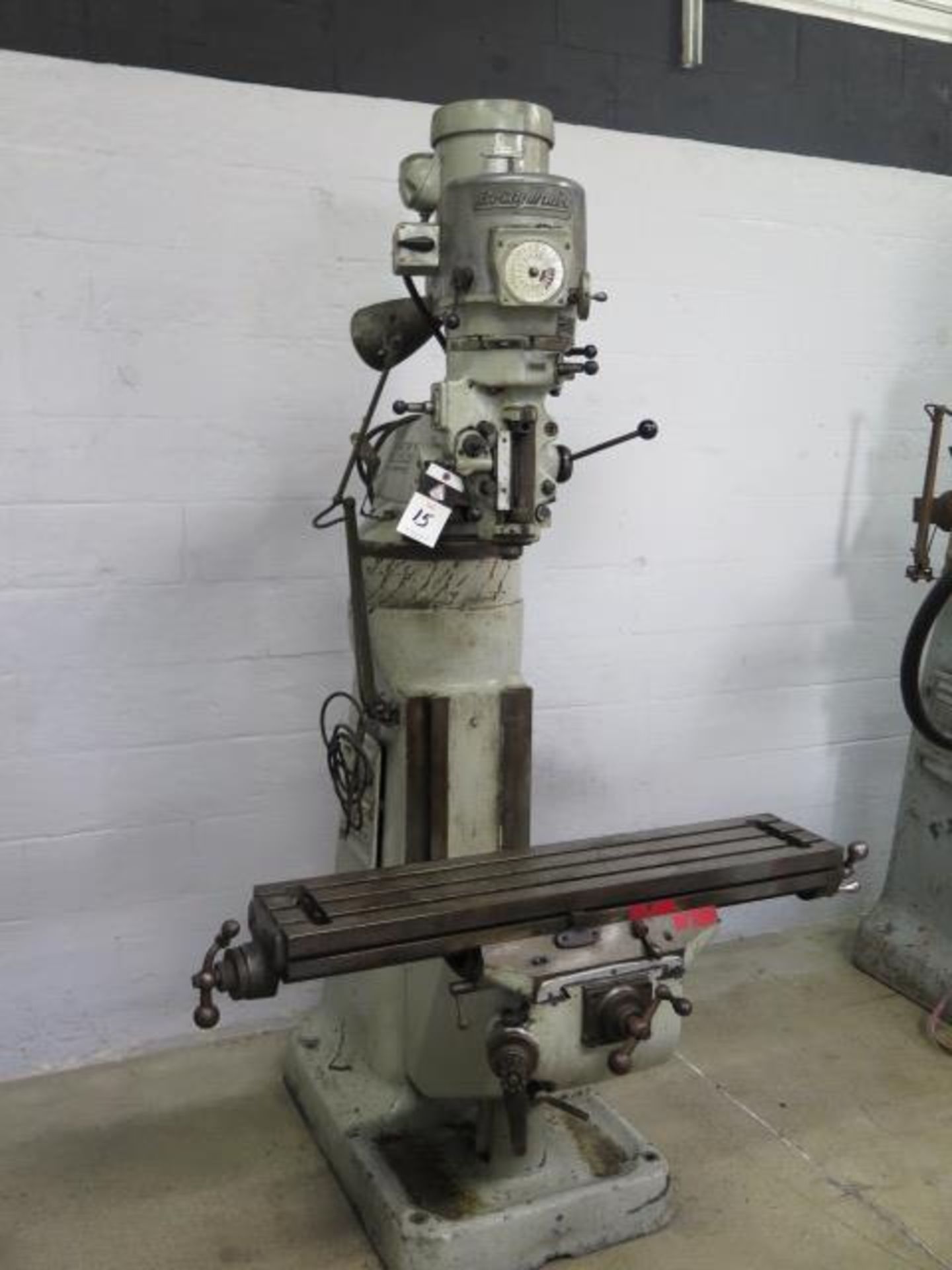 Bridgeport Vertical Mill w/ 1.5Hp Motor, 4” Riser, 9” x 42” Table (SOLD AS-IS - NO WARRANTY) - Image 2 of 11