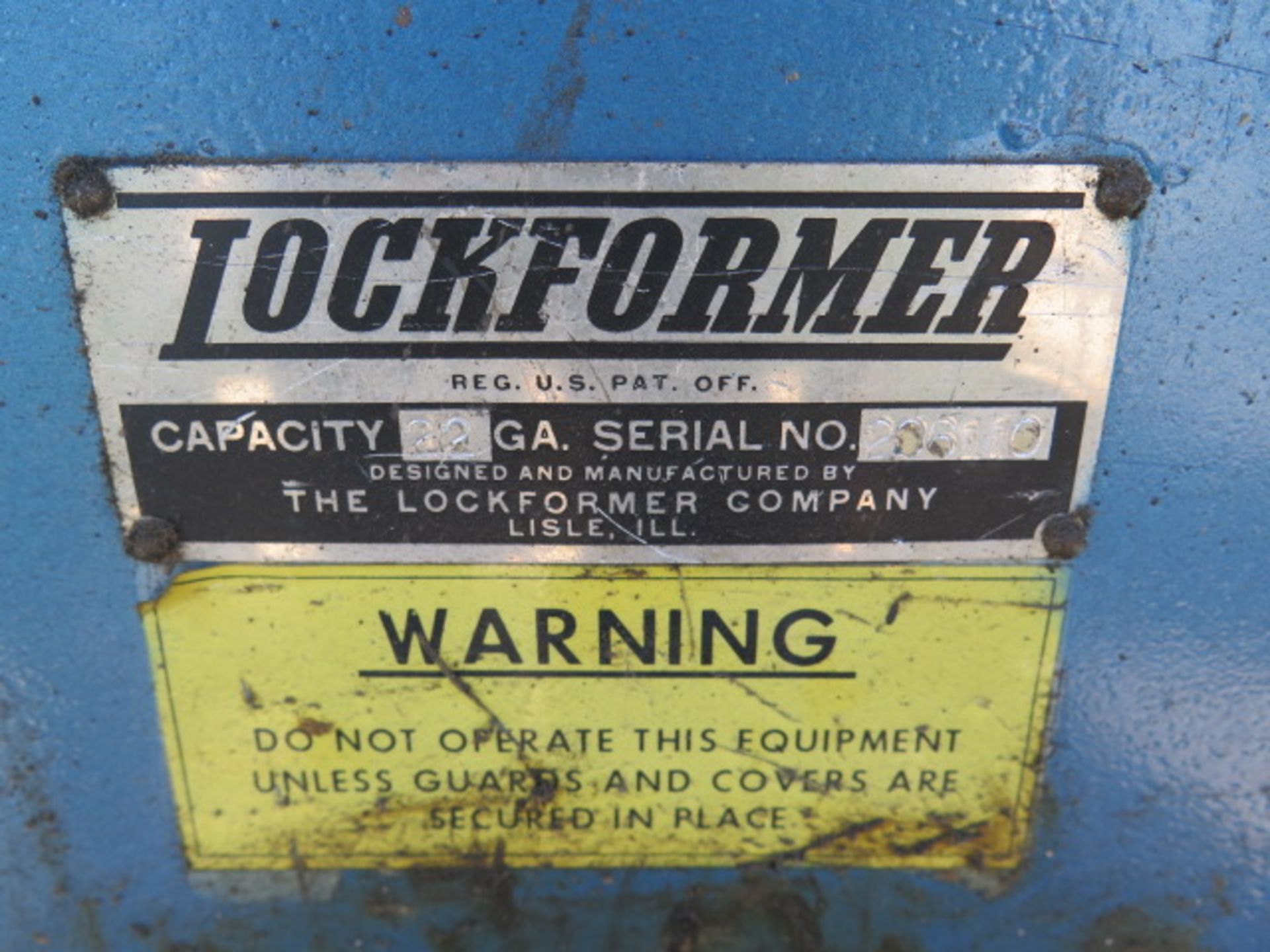 Lockformer 12GA 5-Roll Roll Former s/n 206110 (SOLD AS-IS - NO WARRANTY) - Image 3 of 5