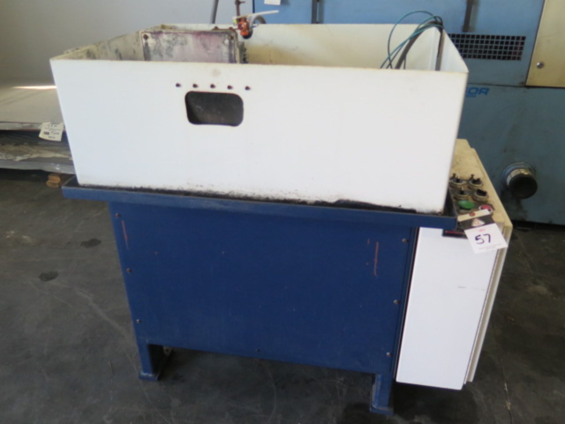 Precision Sliding Table Cutoff Saw w/ Pneumatic Feeds, Coolant (SOLD AS-IS - NO WARRANTY)