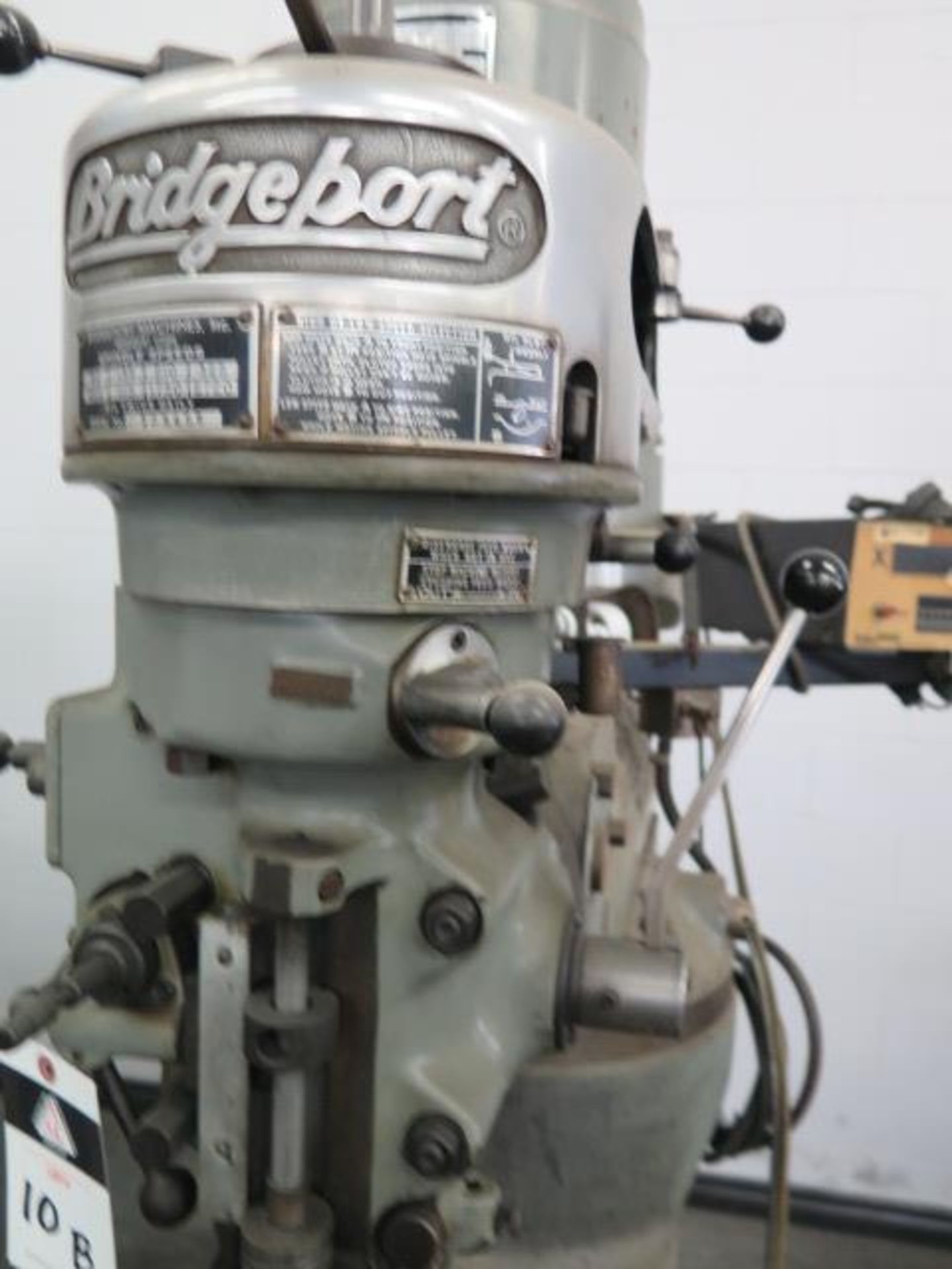 Bridgeport Vertical Mill s/n 88019 w/ Heidenhain DRO, 1Hp Motor, 80-2720 RPM, 8-Speeds, SOLD AS IS - Image 5 of 13