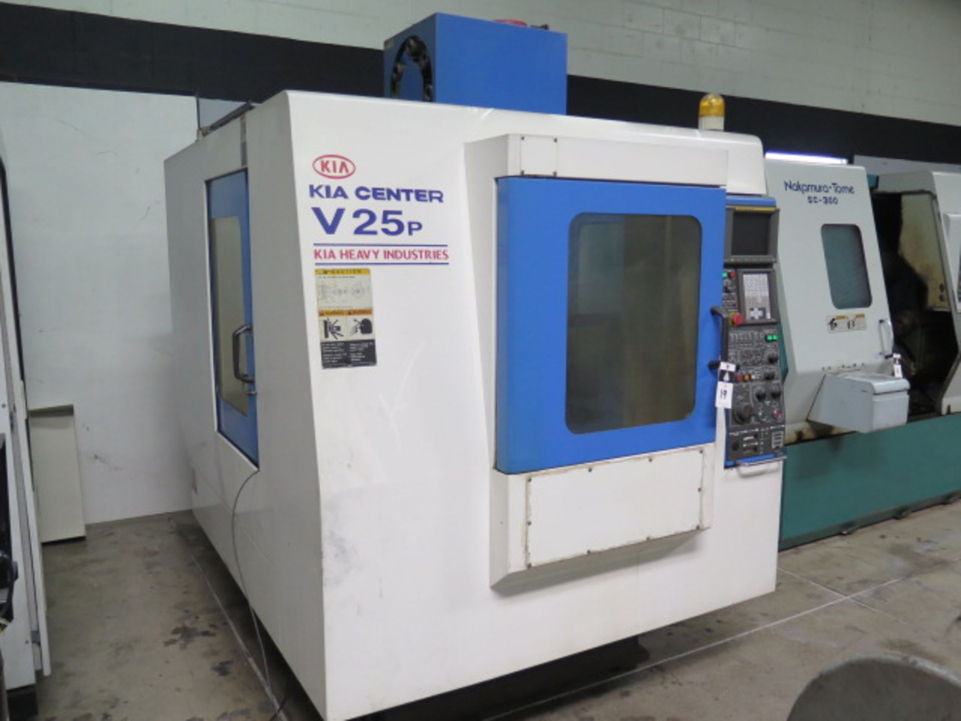 Kia KIA Center V25P 2-Pallet CNC VMC s/n KV25322 w/ Fanuc Series 0i-M, SOLD AS IS - Image 2 of 18