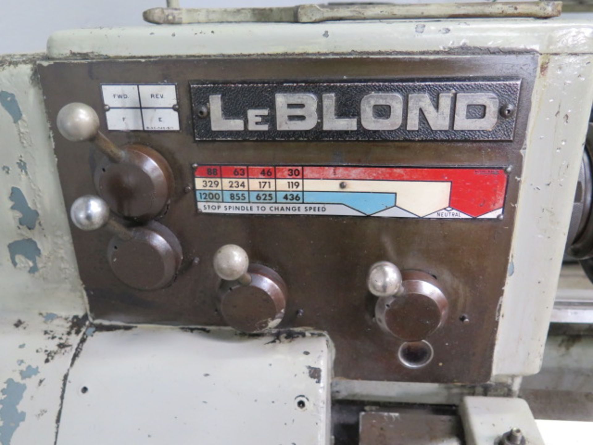 LeBlond Regal 15” x 40” Geared Head Lathe s/n 3C576 w/ 30-1200 RPM, Inch Threading, SOLD AS IS - Image 4 of 17