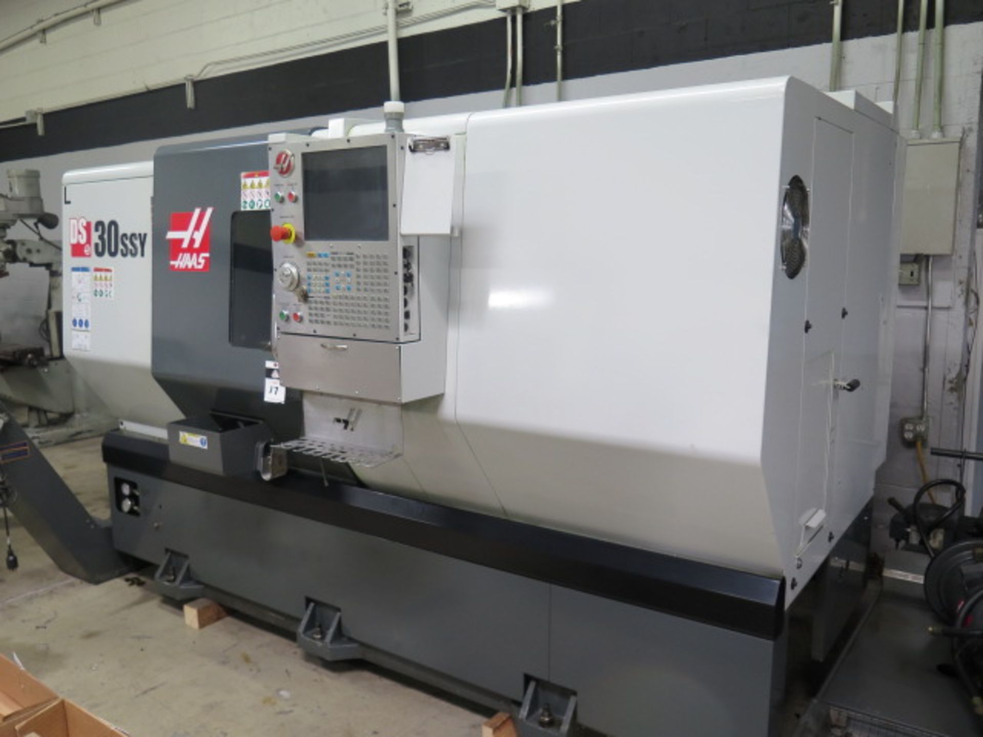 2017 Haas DS-30SSY Dual Spindle Y-Axis CNC Turning Center s/n 3107553 w/ Haas Controls, SOLD AS IS - Image 2 of 22