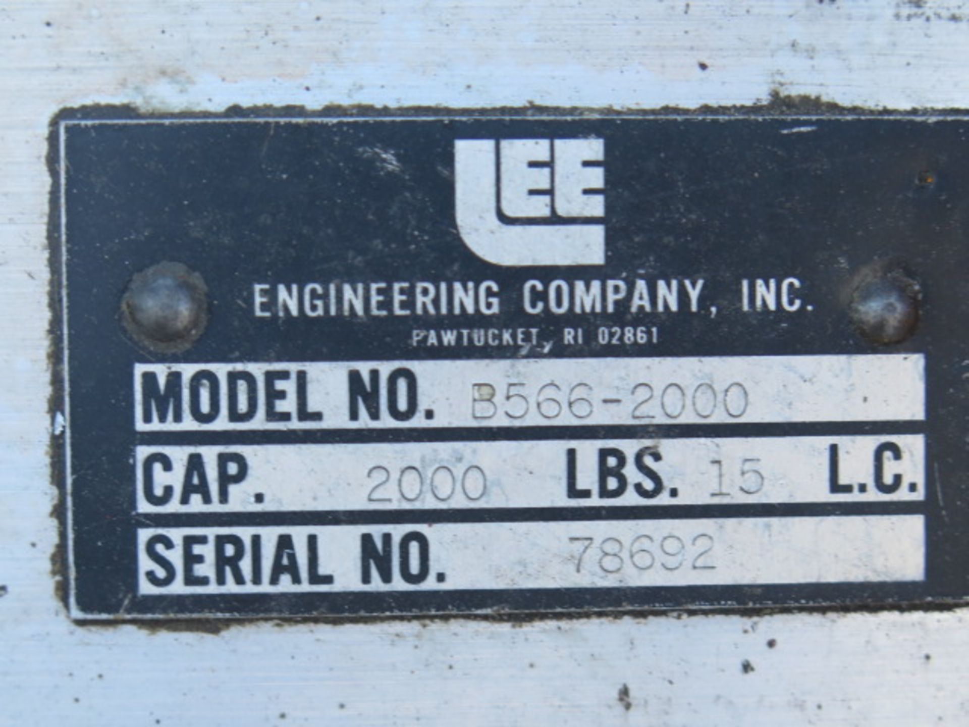 Lee mdl. B566-2000 2000 Lb Cap Electric/Hydraulic Die Lift (SOLD AS-IS - NO WARRANTY) - Image 5 of 5