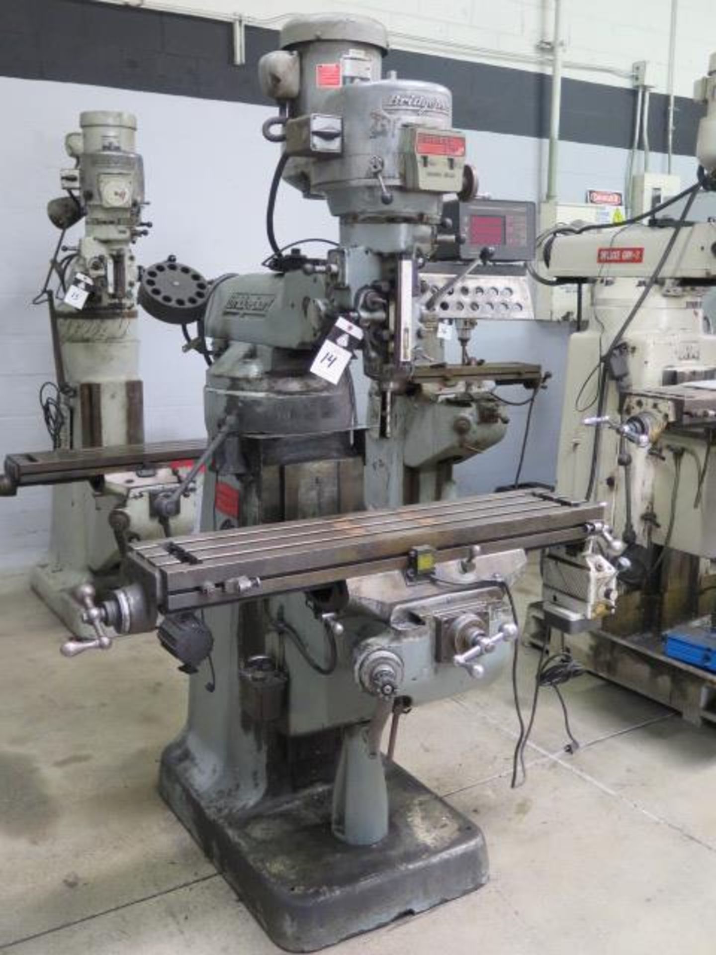 Bridgeport Series 1 – 2Hp Vertical Mill w/ Sargon 3-Axis DRO, 60-4200 Dial RPM, SOLD AS IS - Image 2 of 12
