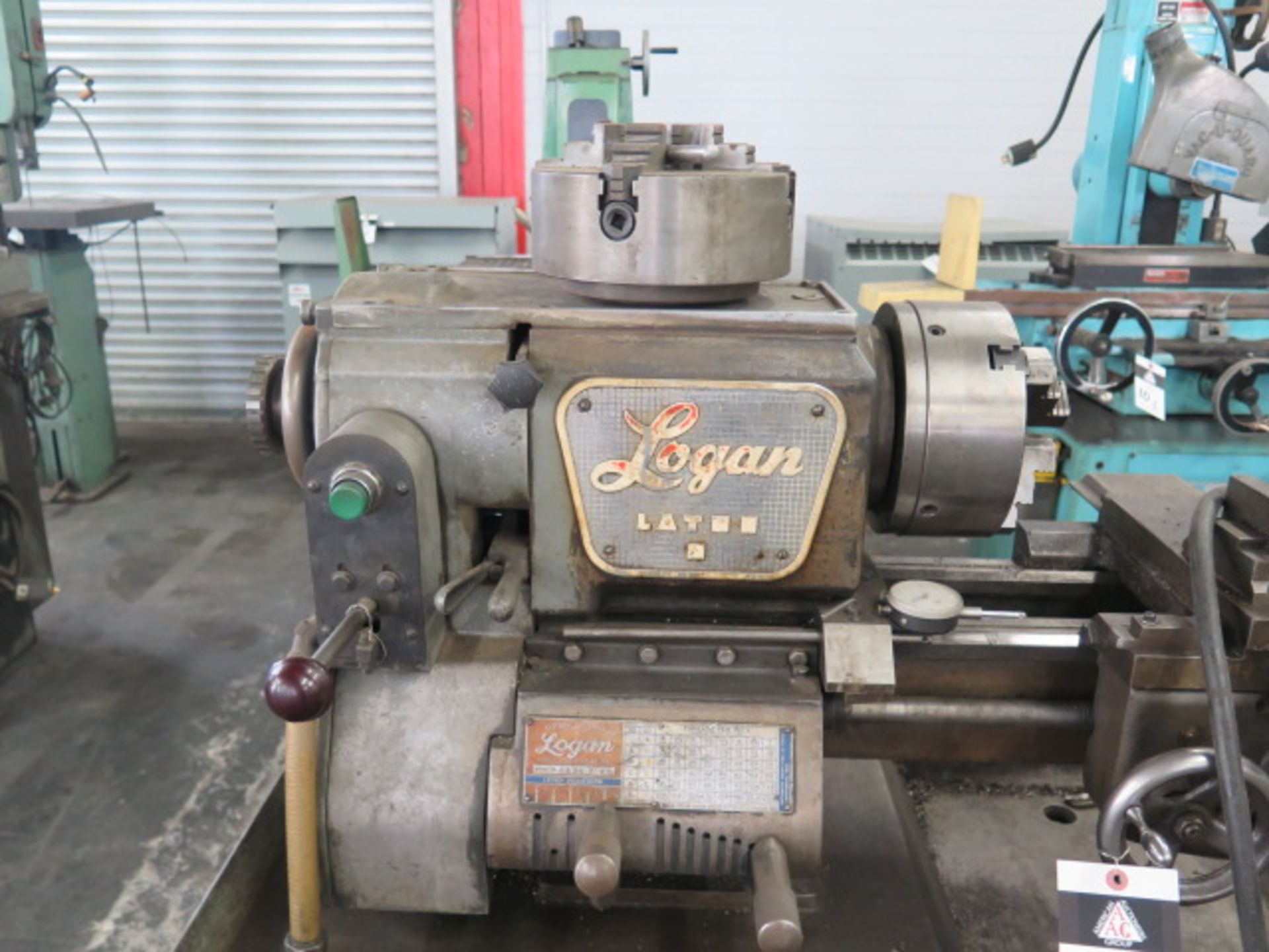 Logan mdl. 2535-2VH 12" x 24" Lathe s/n 83331 w/ 55-2000 Dial RPM, Inch Threading, Tailstock, 7 1/2" - Image 4 of 8
