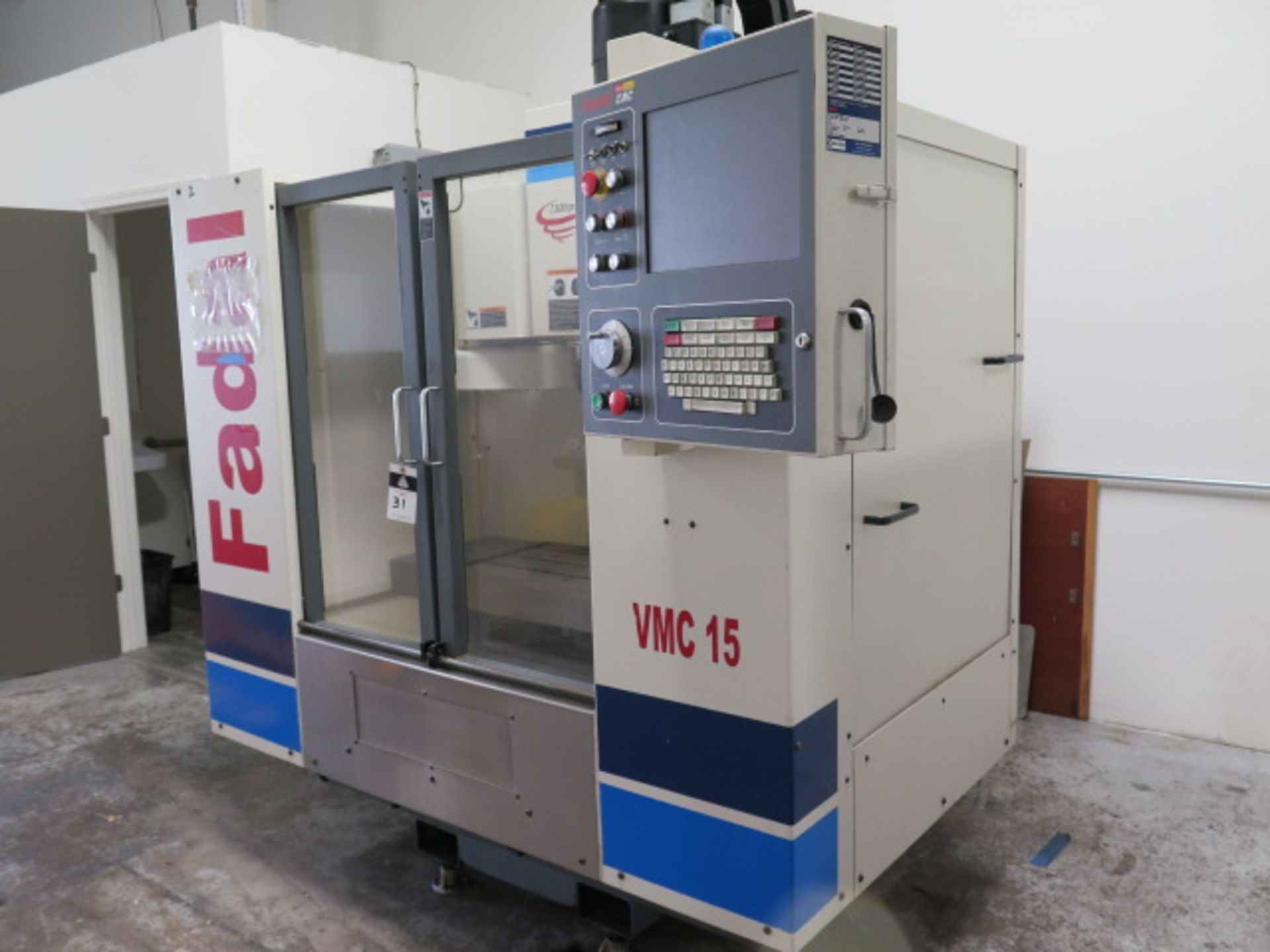 Fadal VMC15 4-Axis CNC Vertical Machining Center s/n 9309841 w/ Fadal Multi Processor CNC,SOLD AS IS - Image 2 of 15