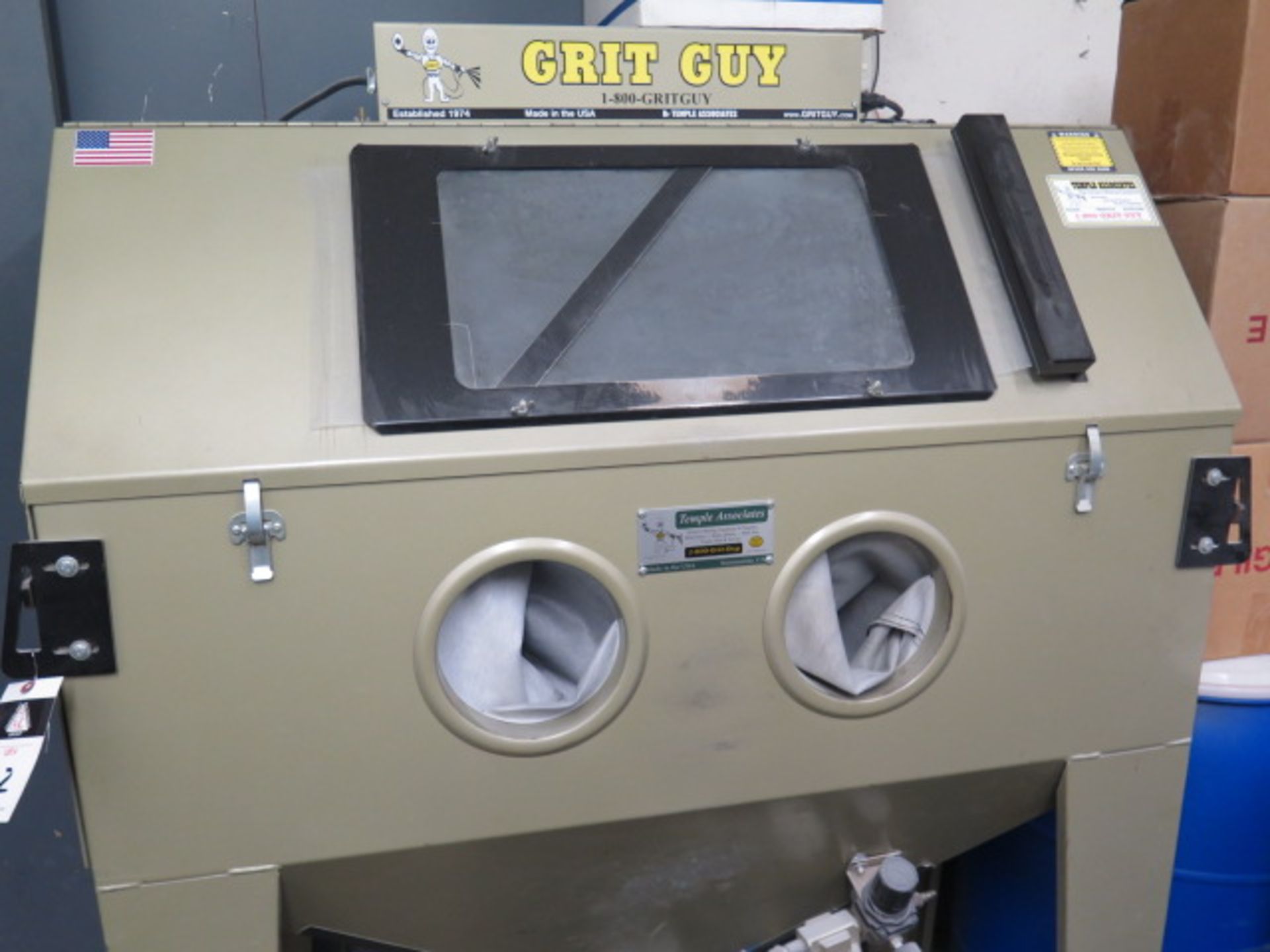 Temple Associates “Grit-Guy” Dry Blast Cabinet w/ Dust Collector (SOLD AS-IS - NO WARRANTY) - Image 2 of 8