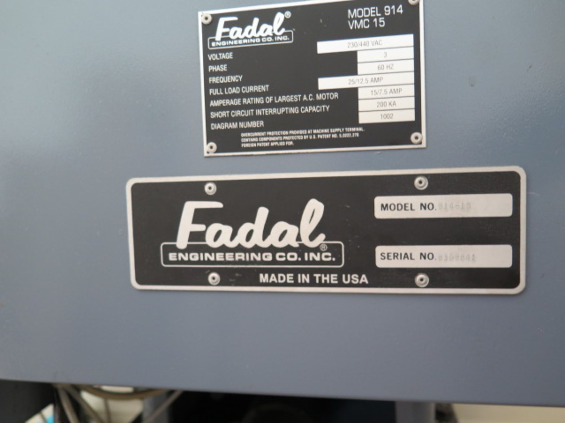 Fadal VMC15 4-Axis CNC Vertical Machining Center s/n 9309841 w/ Fadal Multi Processor CNC,SOLD AS IS - Image 13 of 15