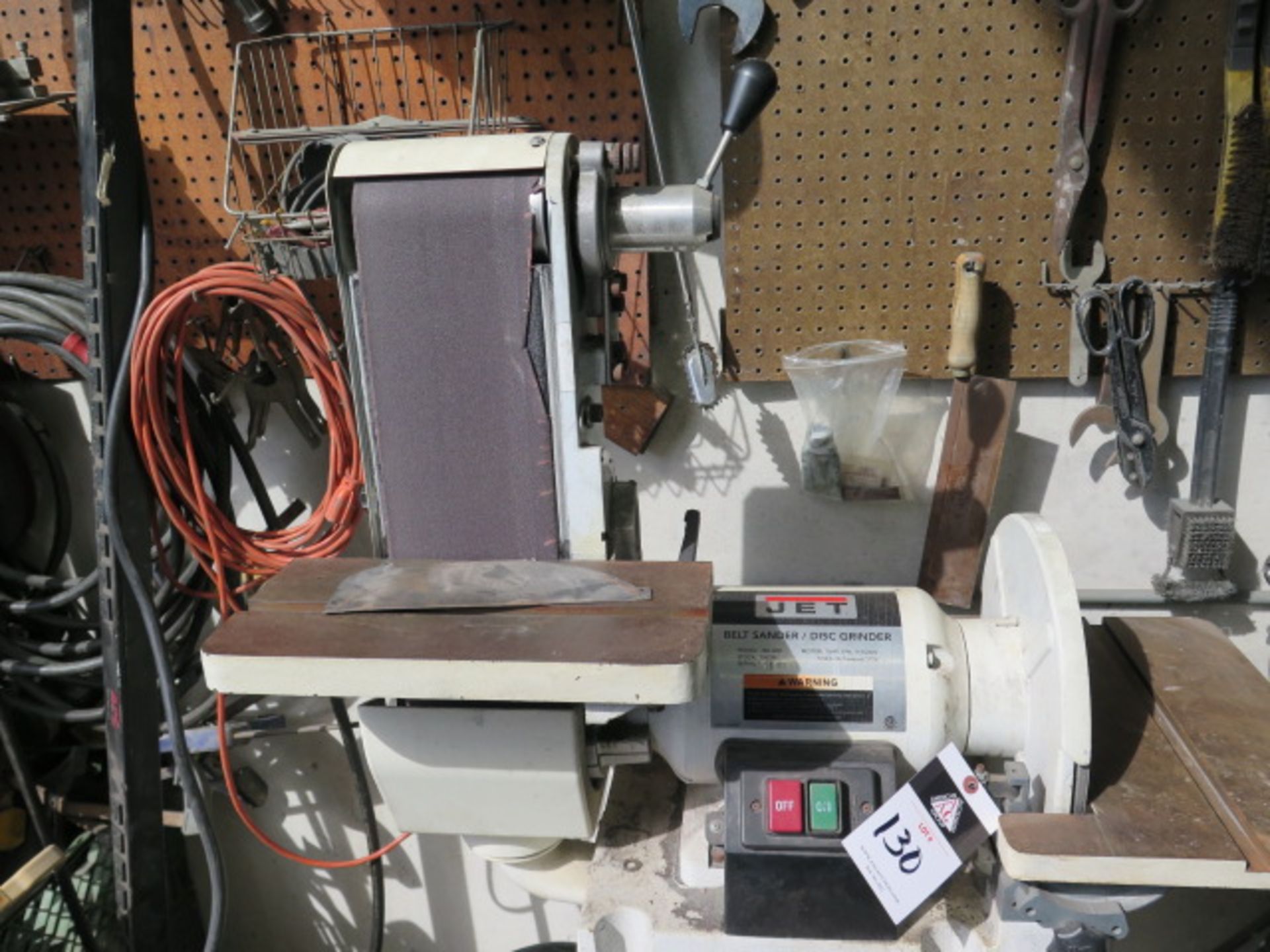 Jet JSG-6DC 6” Belt / 12” Disc Sander w/ Stand (SOLD AS-IS - NO WARRANTY) - Image 2 of 6