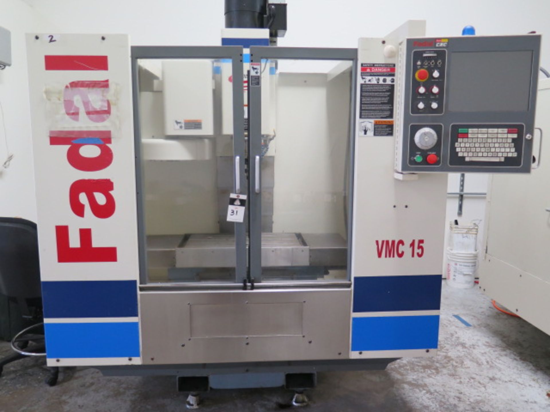 Fadal VMC15 4-Axis CNC Vertical Machining Center s/n 9309841 w/ Fadal Multi Processor CNC,SOLD AS IS