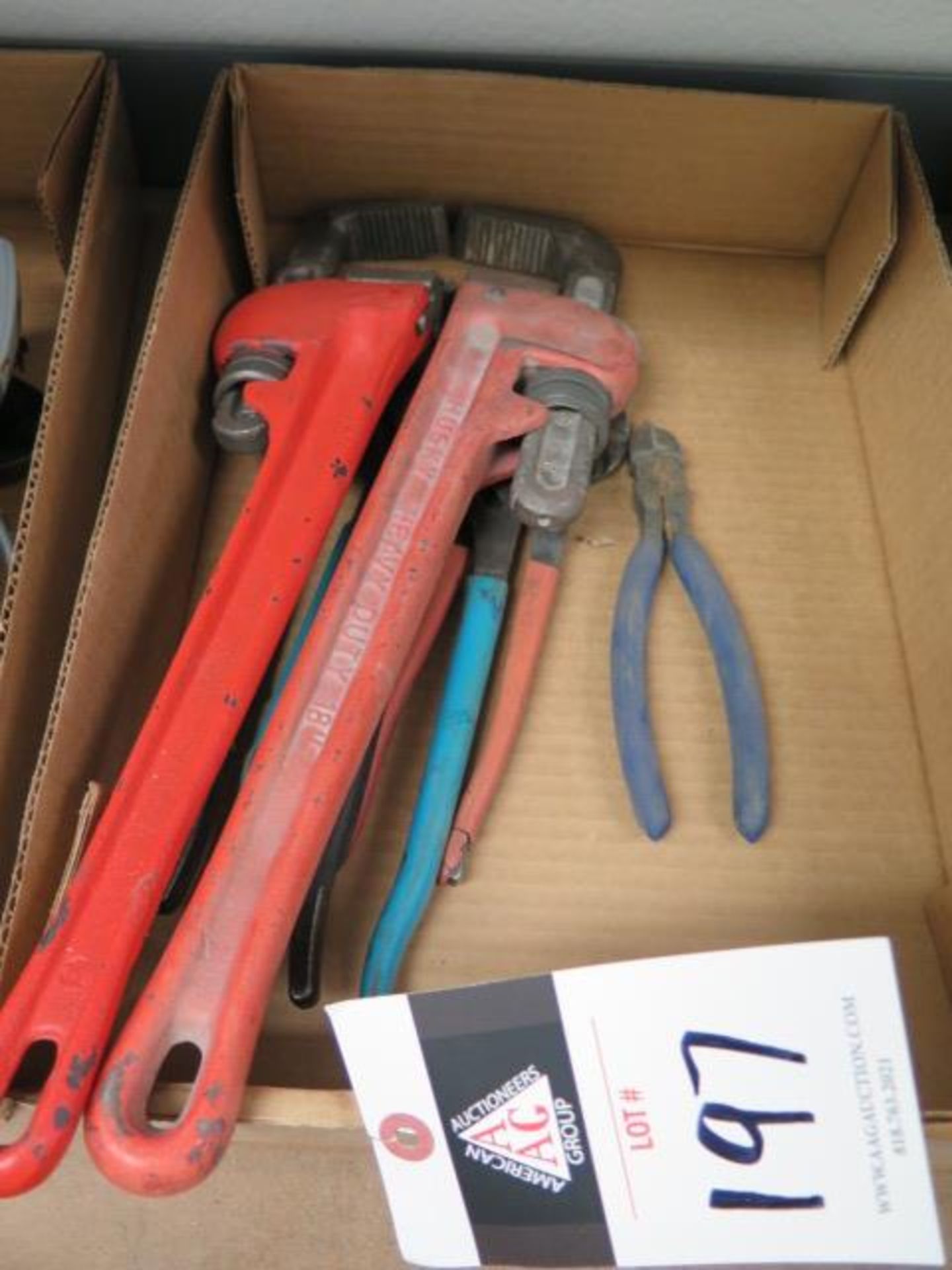 Pipe Wrenches and Hand Tools (SOLD AS-IS - NO WARRANTY)