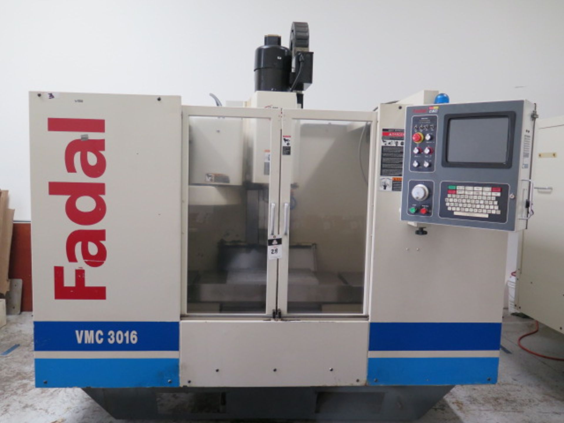 2003 Fadal VMC3016HT 4-Axis CNC VMC s/n 02124873 w/ Fadal Multi Processor control, SOLD AS IS