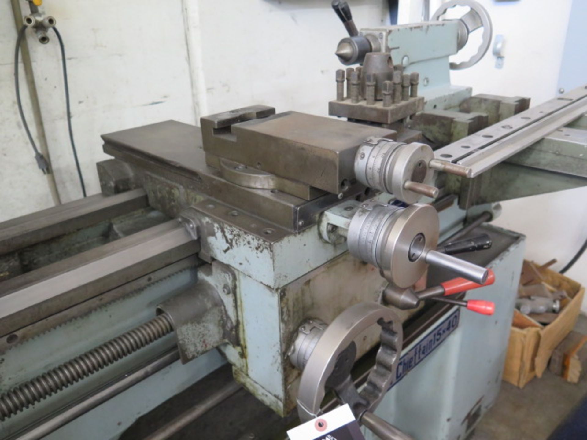 SW Shenwai “Chieftain” 15” x 40” Geared Head Gap Lathe s/n 10449 w/ 40-1800 RPM, Inch/mm, SOLD AS IS - Image 8 of 12