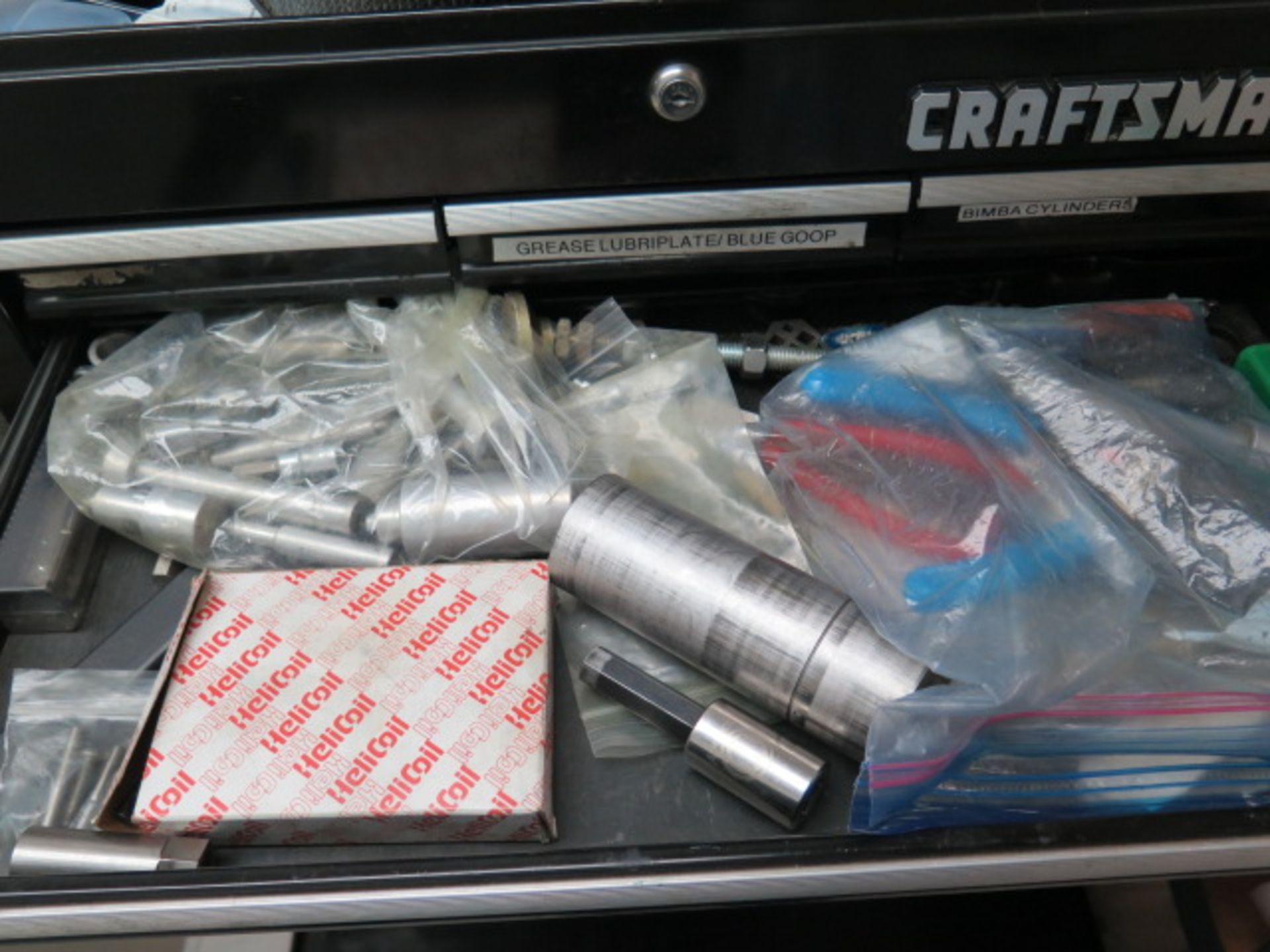 Large Assortment of Omax Repair and Replacement Parts w/ Craftsman Roll-A-Way Tool Box (SOLD AS-IS - - Image 2 of 21